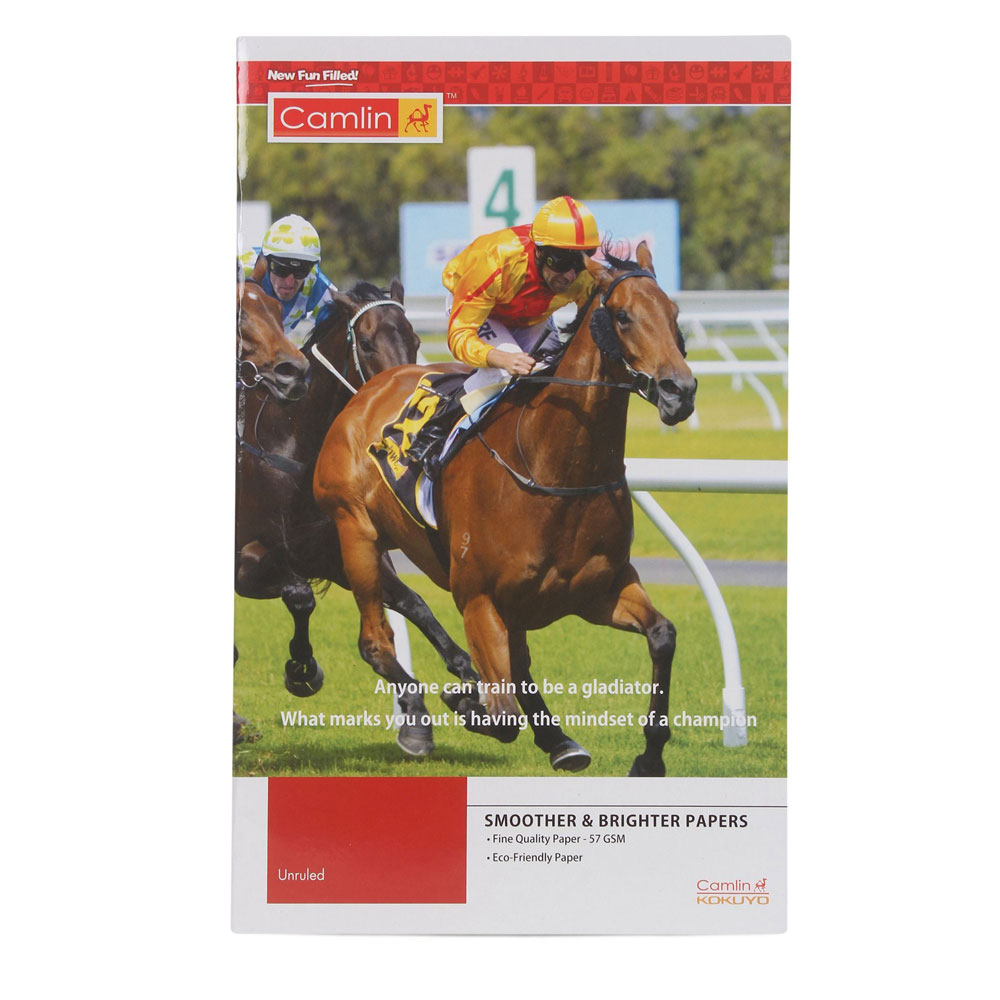 Camlin Long Size Unruled Note Book(pack  of 6)