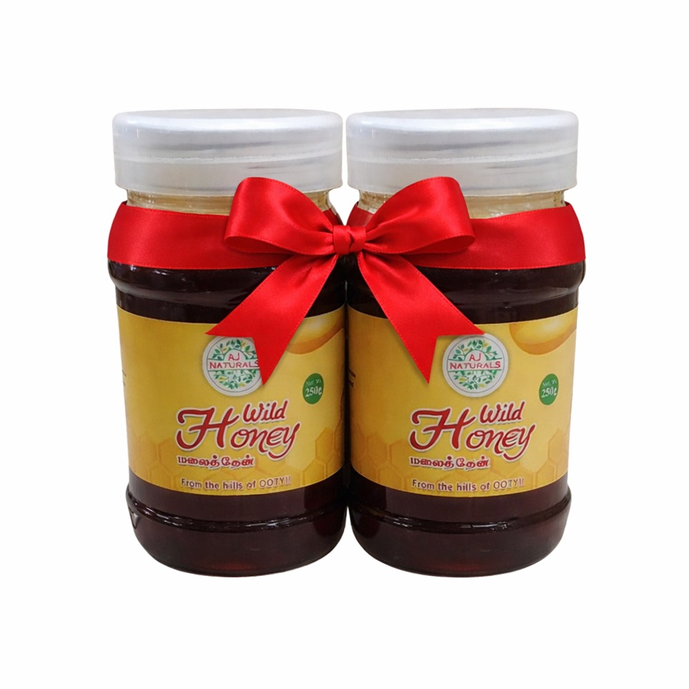 AJ Naturals Pure Honey - 250gm Pack of 2