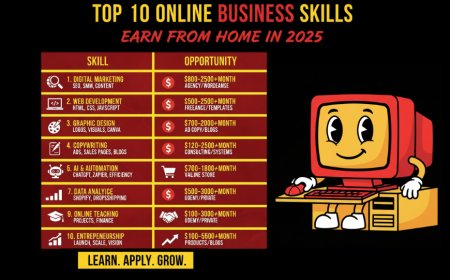 Top 10 Online Business Skills and Opportunities to Earn from Home in 2025