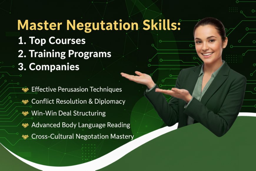 Master Negotiation Skills Top Courses, Training Programs, and Companies for Career Success