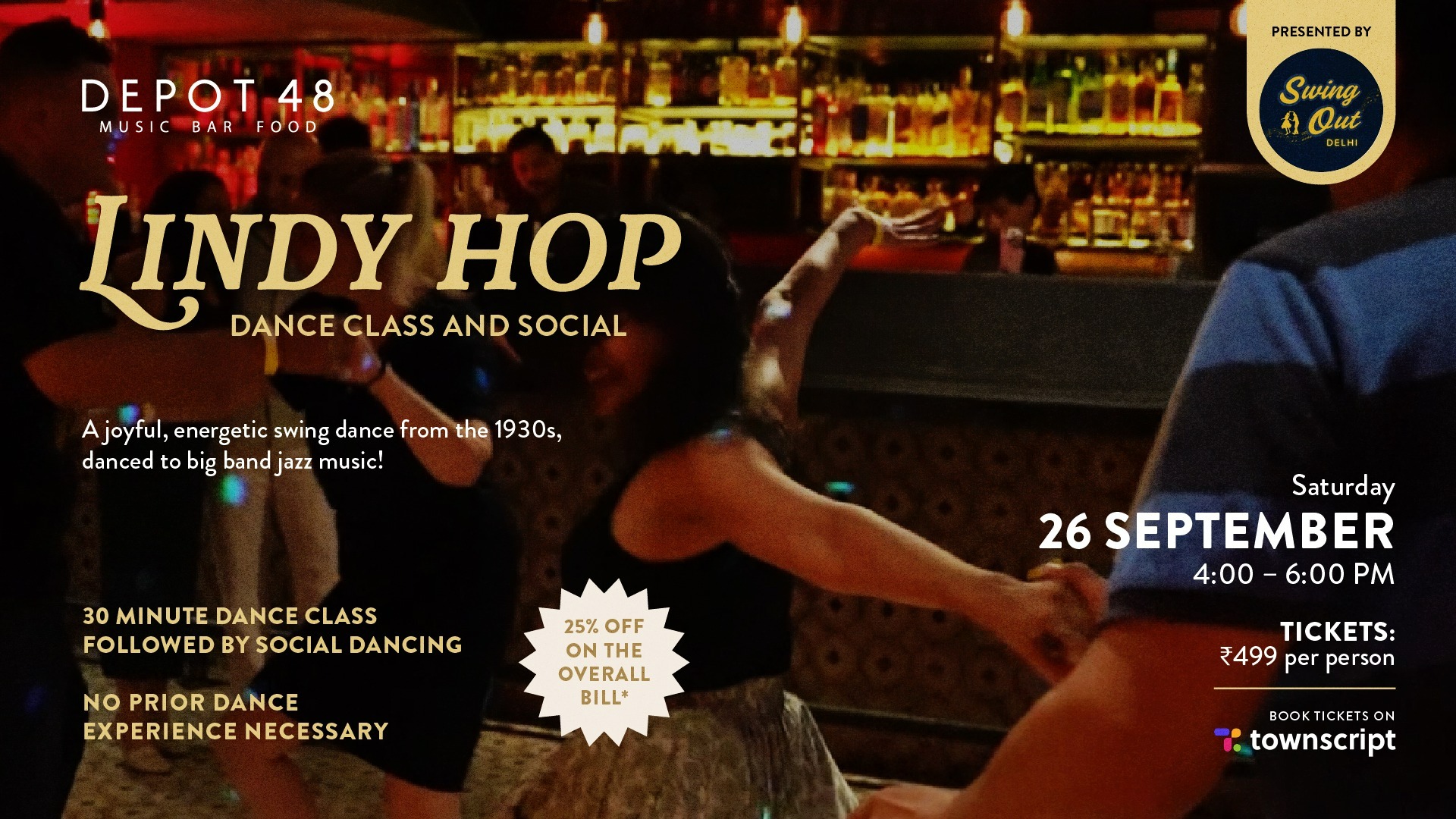 Lindy Hop Dance Class & Social
