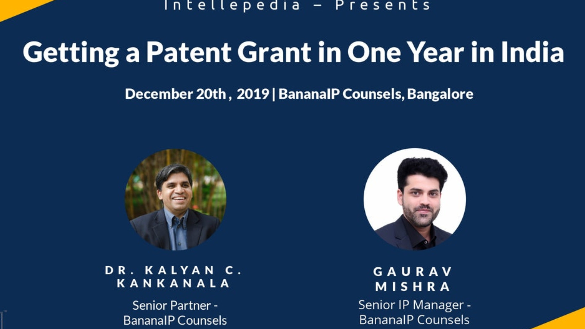 Getting a Patent Grant in One Year in India Tickets by BananaIP