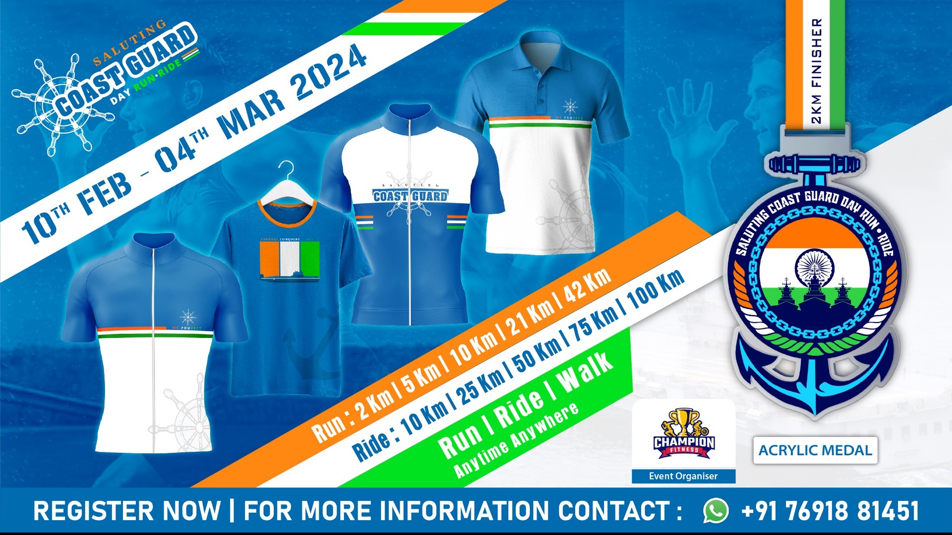 Saluting Coast Guard RunRide 2024 Tickets by Champion Fitness