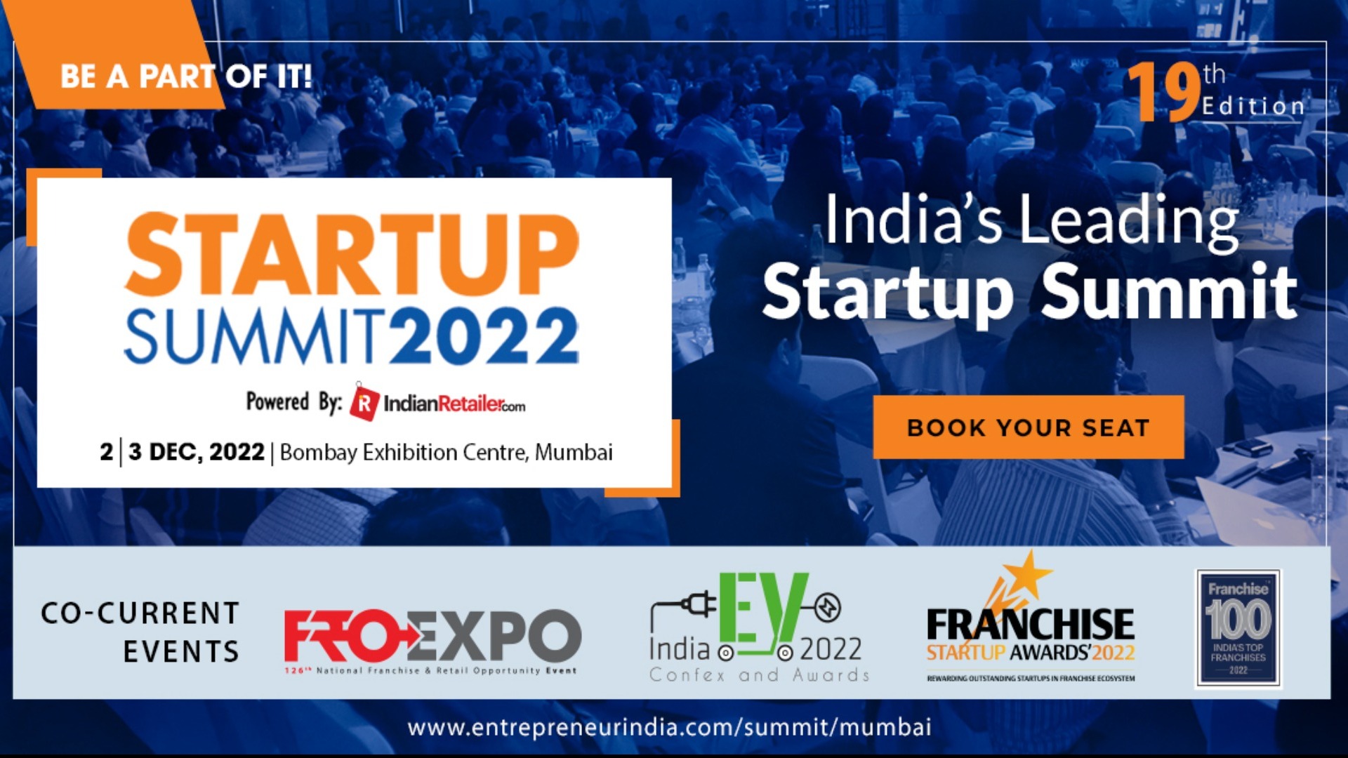 Startup Summit 2022 Mumbai Tickets by Franchise India, Friday, December