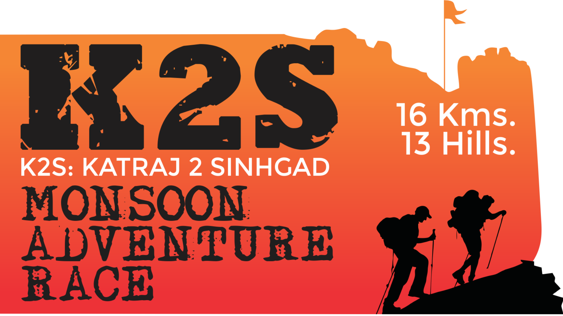 K2S Katraj To Sinhgad MONSOON ADVENTURE RACE Tickets by Lyfefit