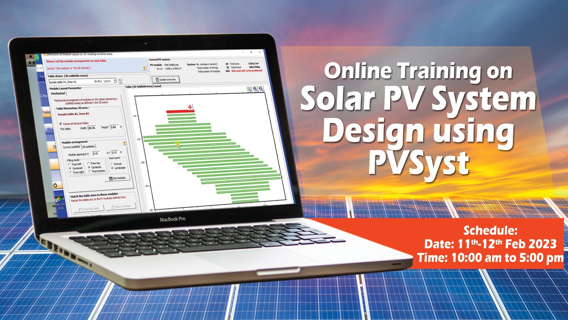 Days Online Training on Solar PV System Design using PVSyst Tickets by
