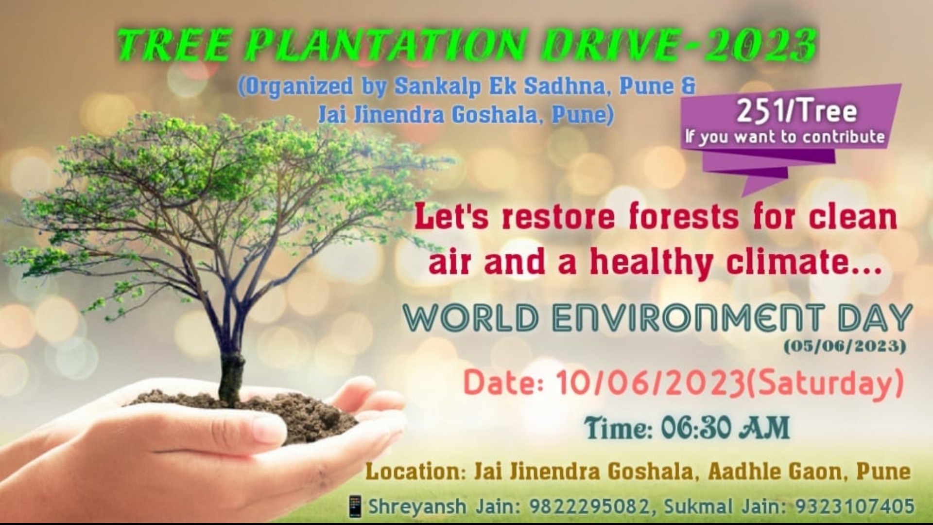 Jai Jinendra Goshala Tree Plantation Drive Tickets by Jai Jinendra