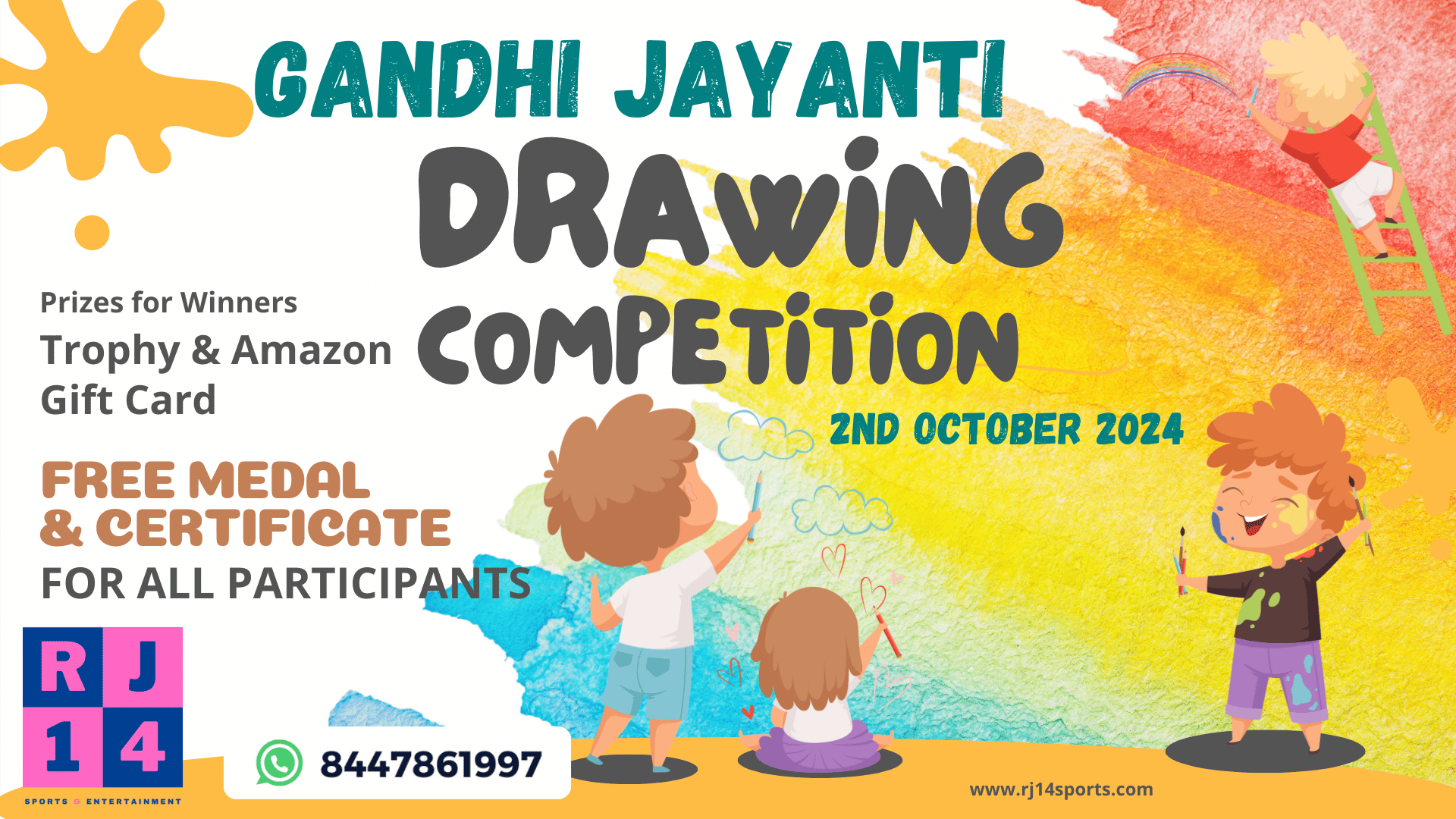 All India Drawing Competition Gandhi Jayanti 2024 Tickets by RJ14