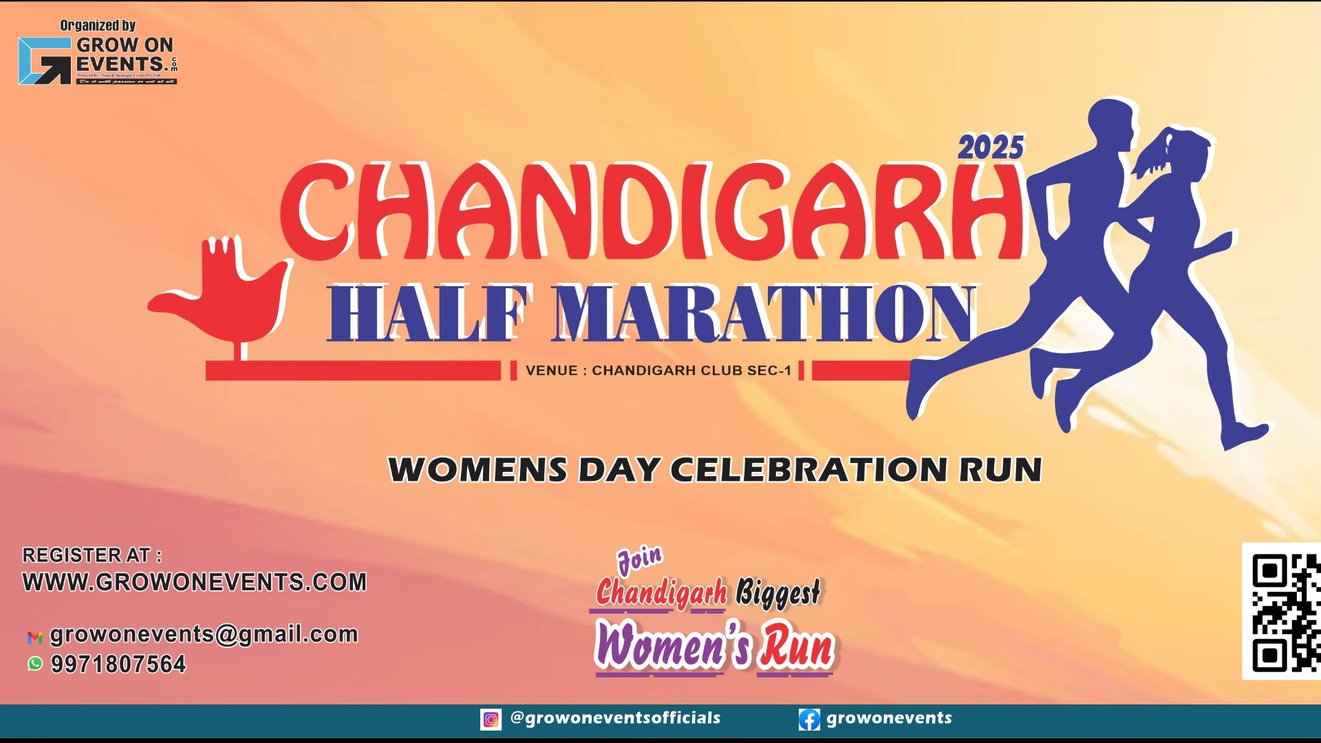 Chandigarh Half Marathon 2025 Tickets by Grow On Events, Sunday
