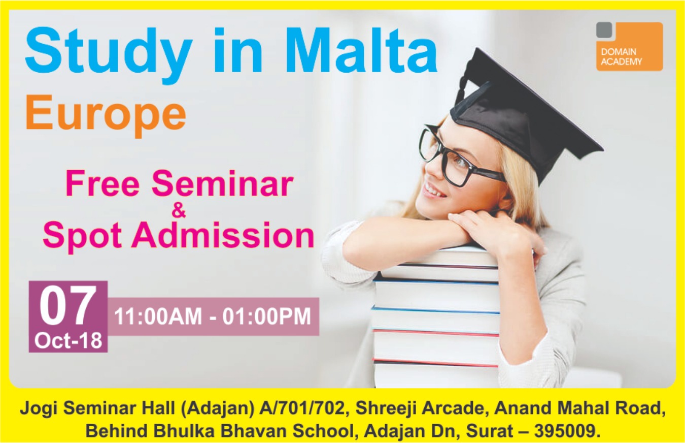 Spot Admission of Study in Domain Academy at Malta (Europe) Tickets by