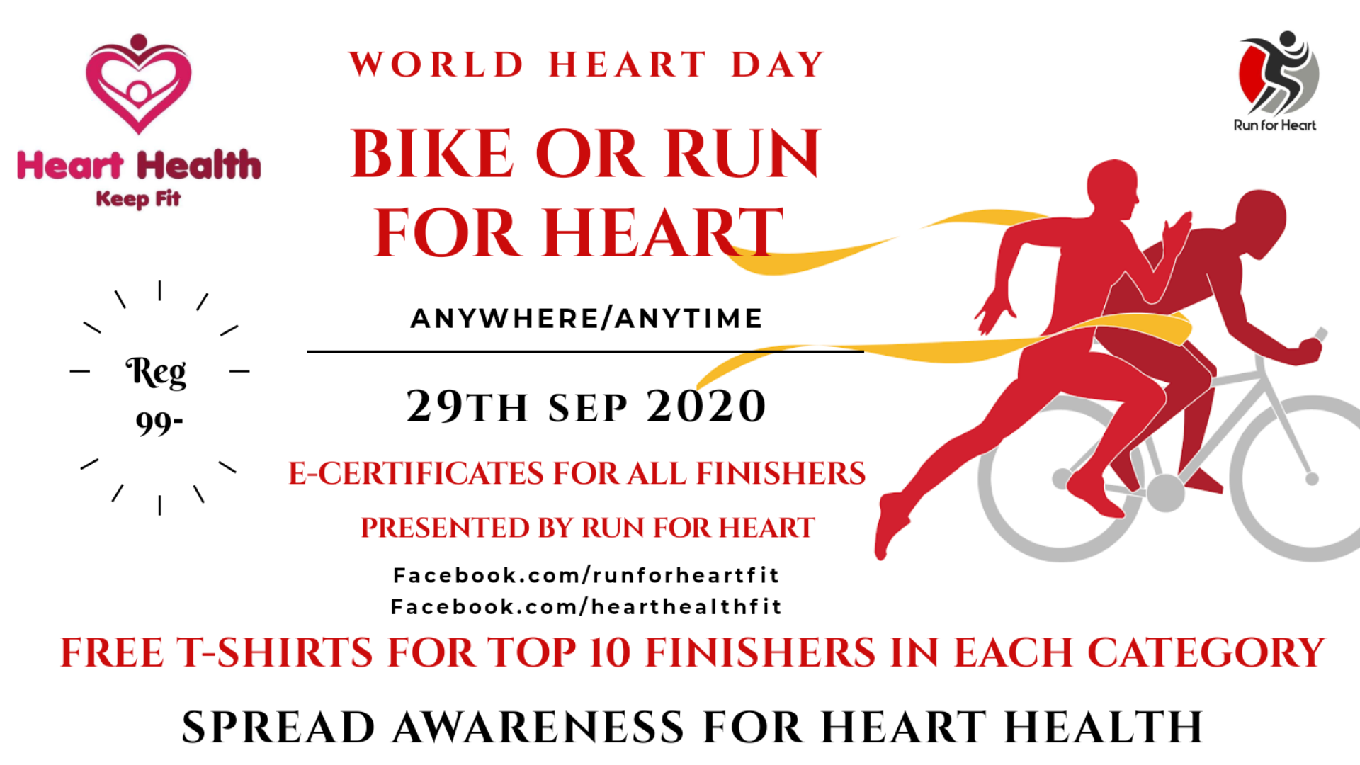 run for heart cycling challenge