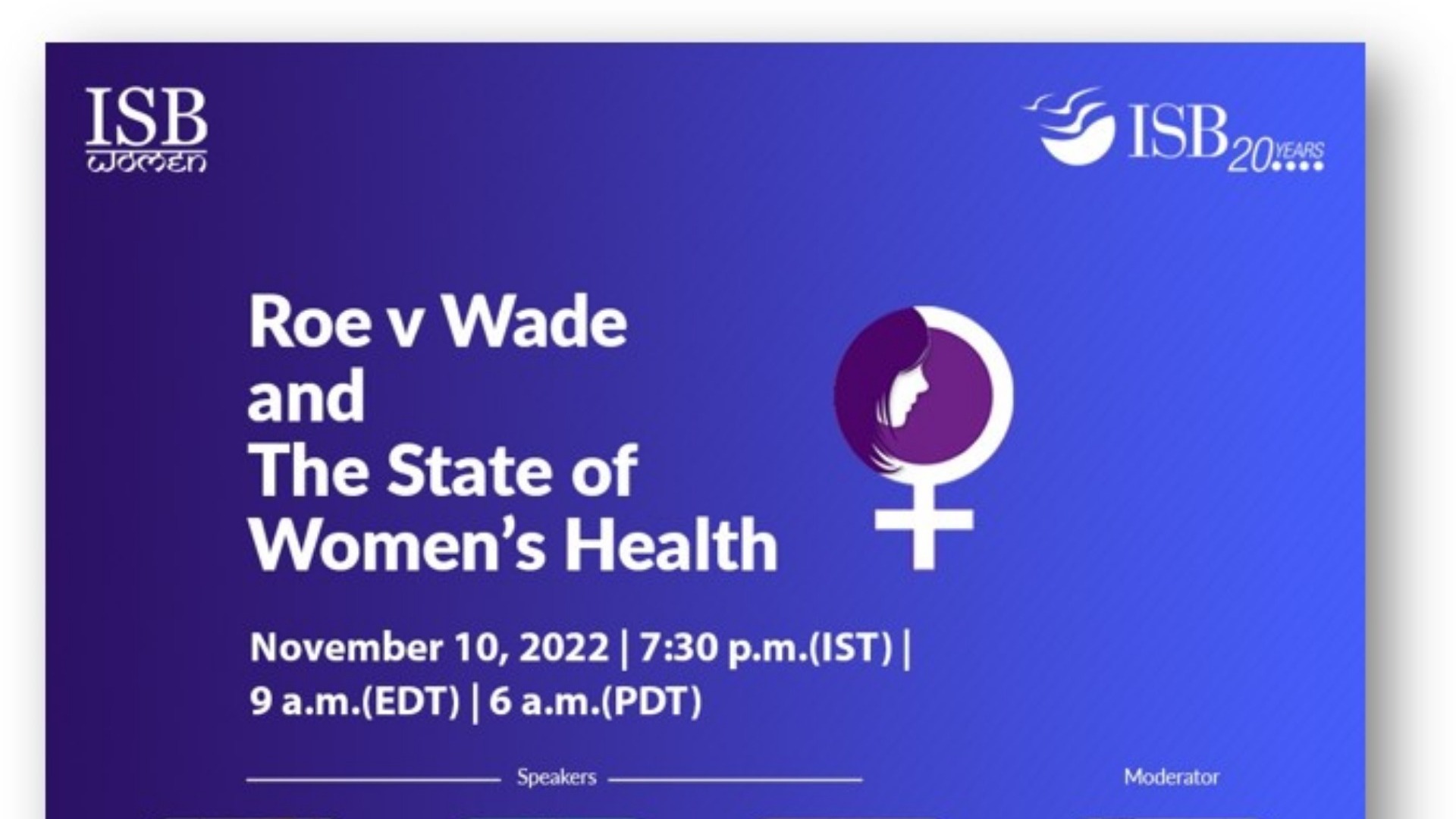 ISB Women Healthcare Webinar Tickets by Office of Alumni Engagement