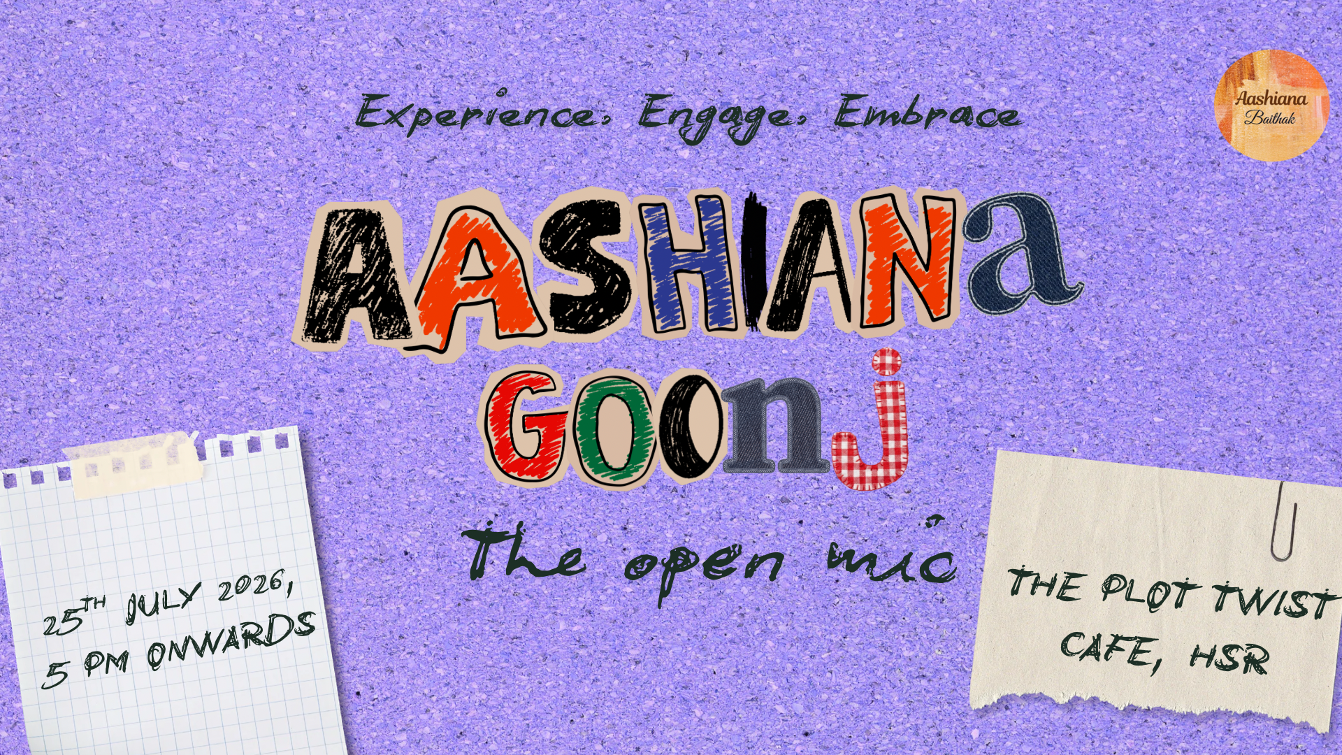 Aashiana Goonj 3 - Open Mic Open Jam