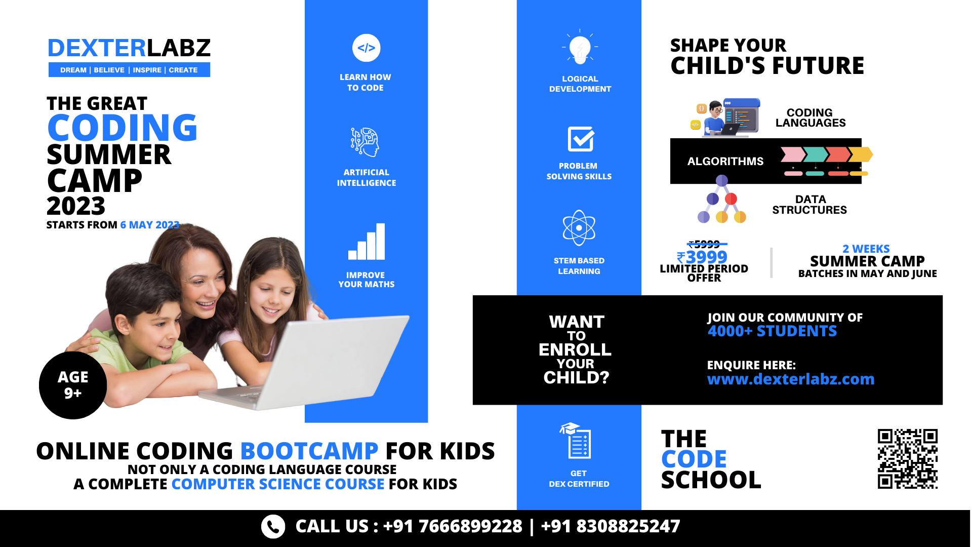 DEXTERLABZ INDIA PRESENTS THE GREAT CODING SUMMER CAMP 2023 ONLINE 