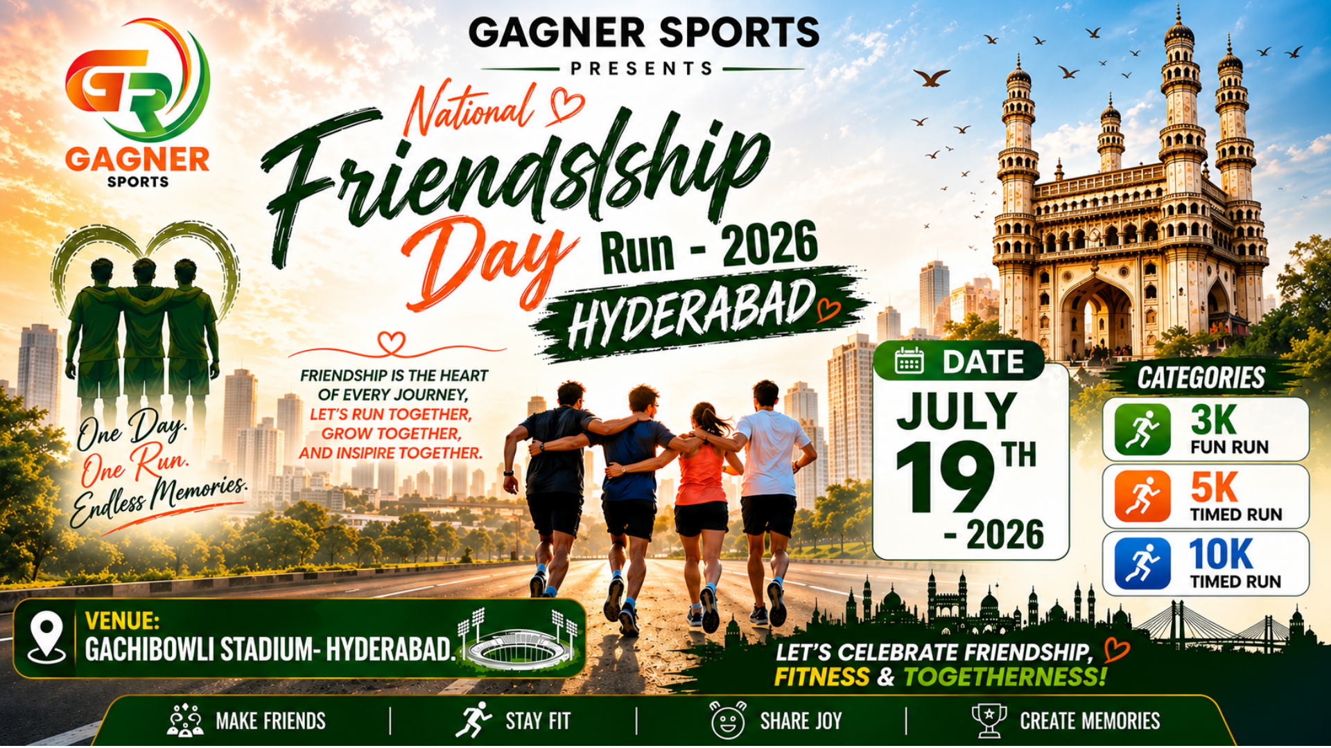 NATIONAL FRIENDSHIP DAY RUN 2026