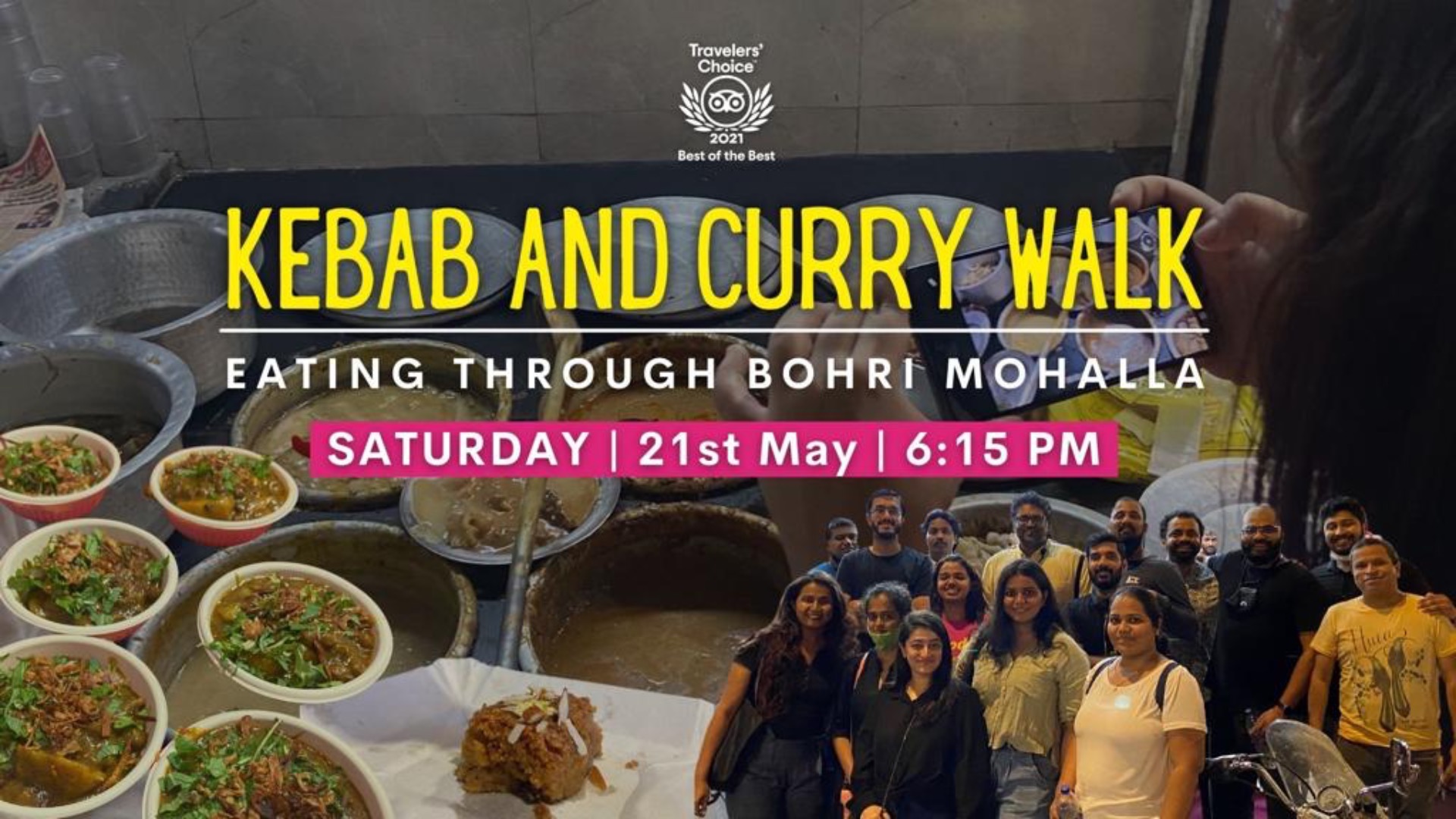 Kebab and Curry Walk Eating through Bohri Mohalla Tickets by No Footprints, Saturday, May 21