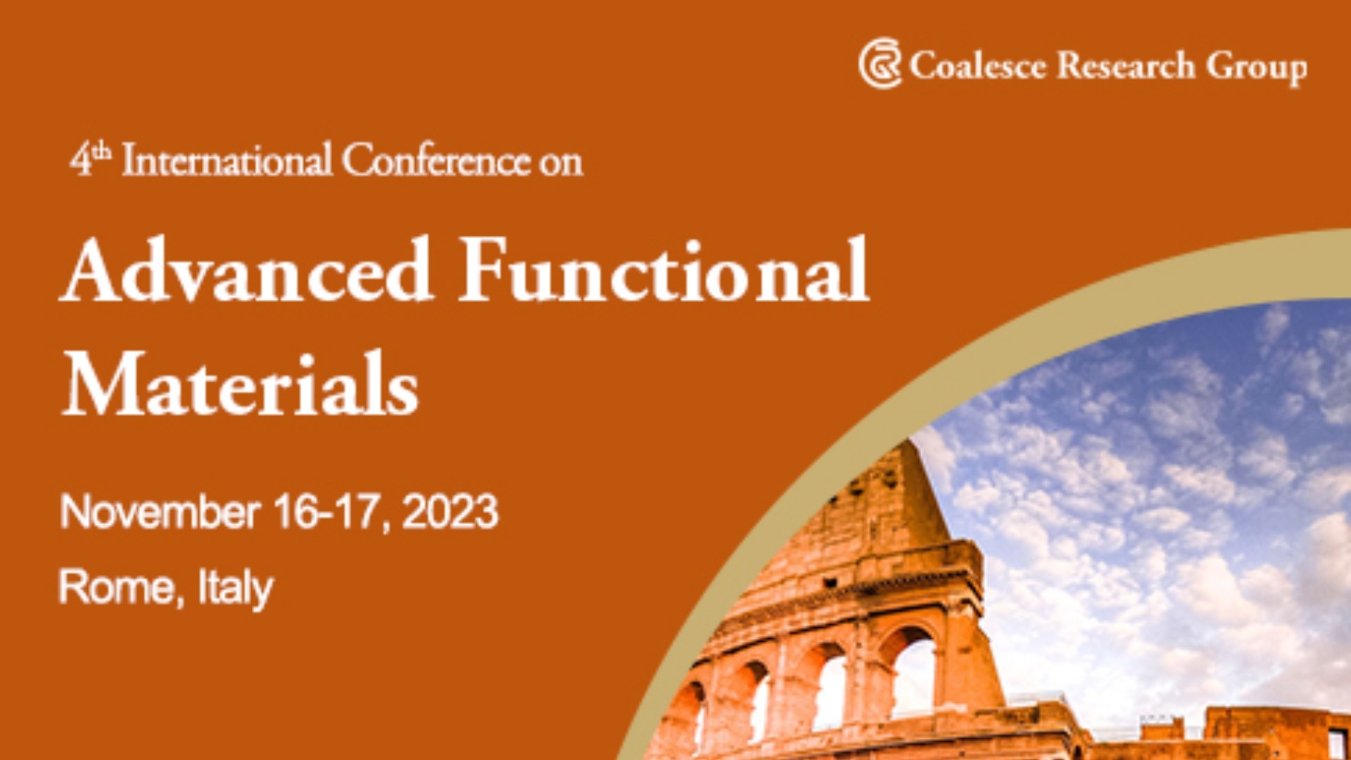 4th International Conference on Advanced Functional Materials Tickets
