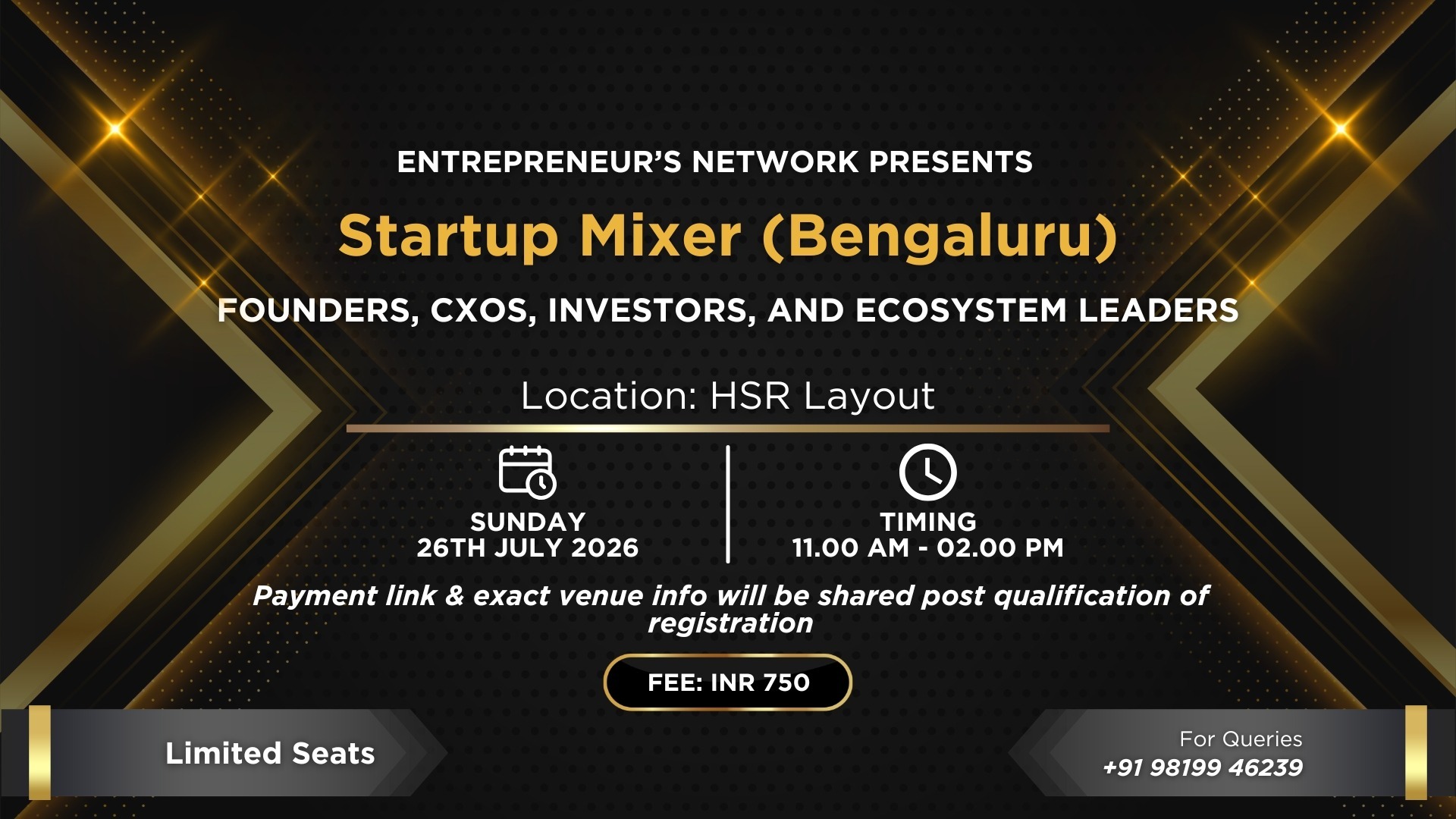 Startup Founder Mixer (Bengaluru)