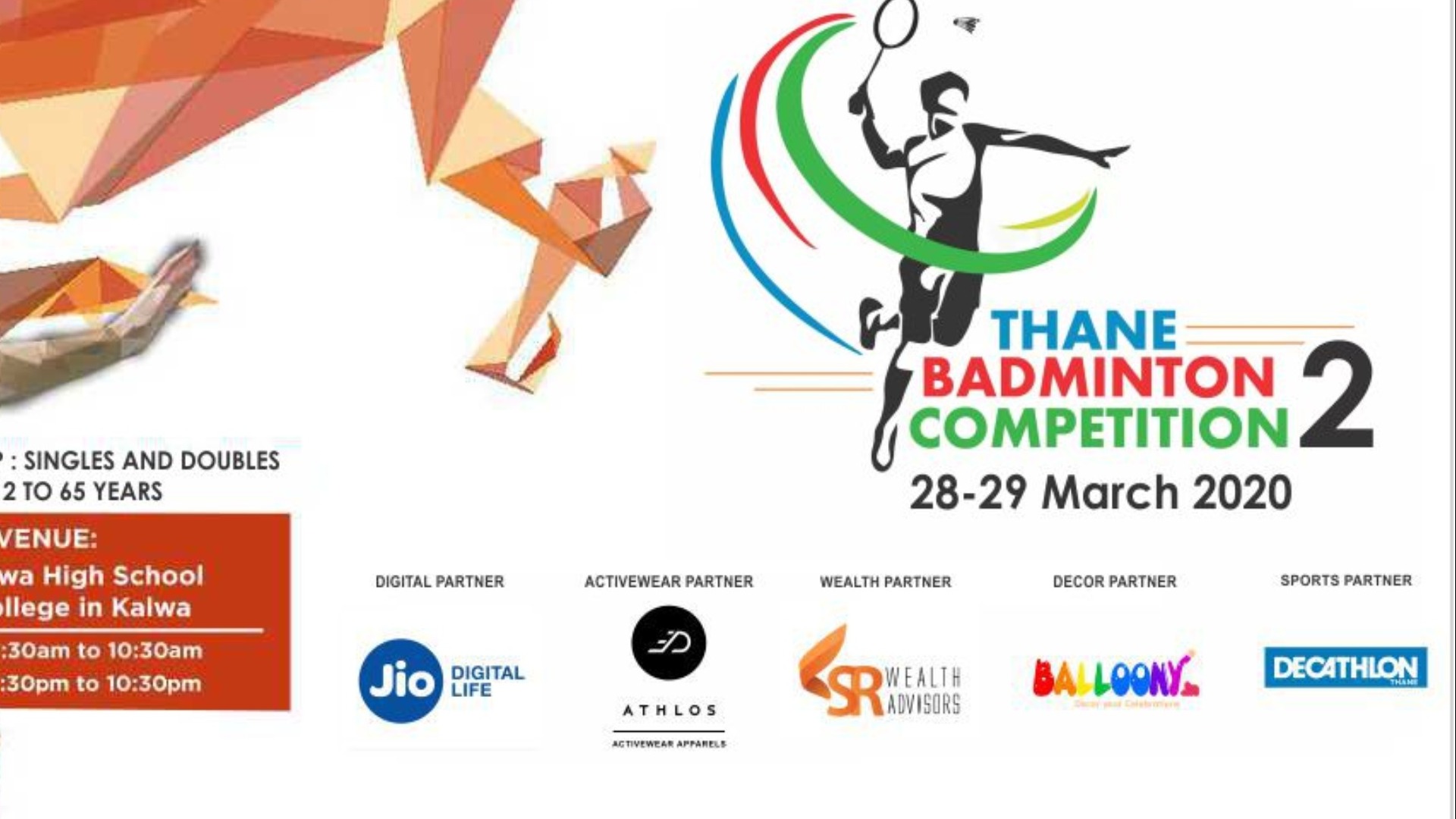 THANE BADMINTON COMPETITION SEASON2 Tickets by First Step Events