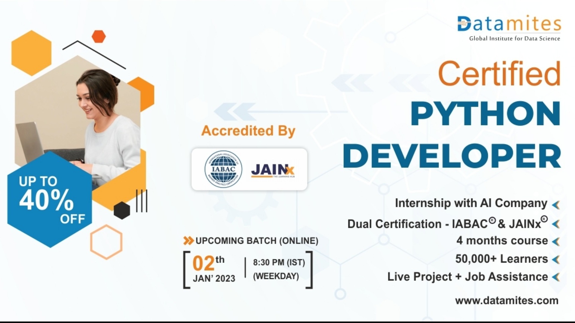 Certified python developer course in mumbai tickets by datamites