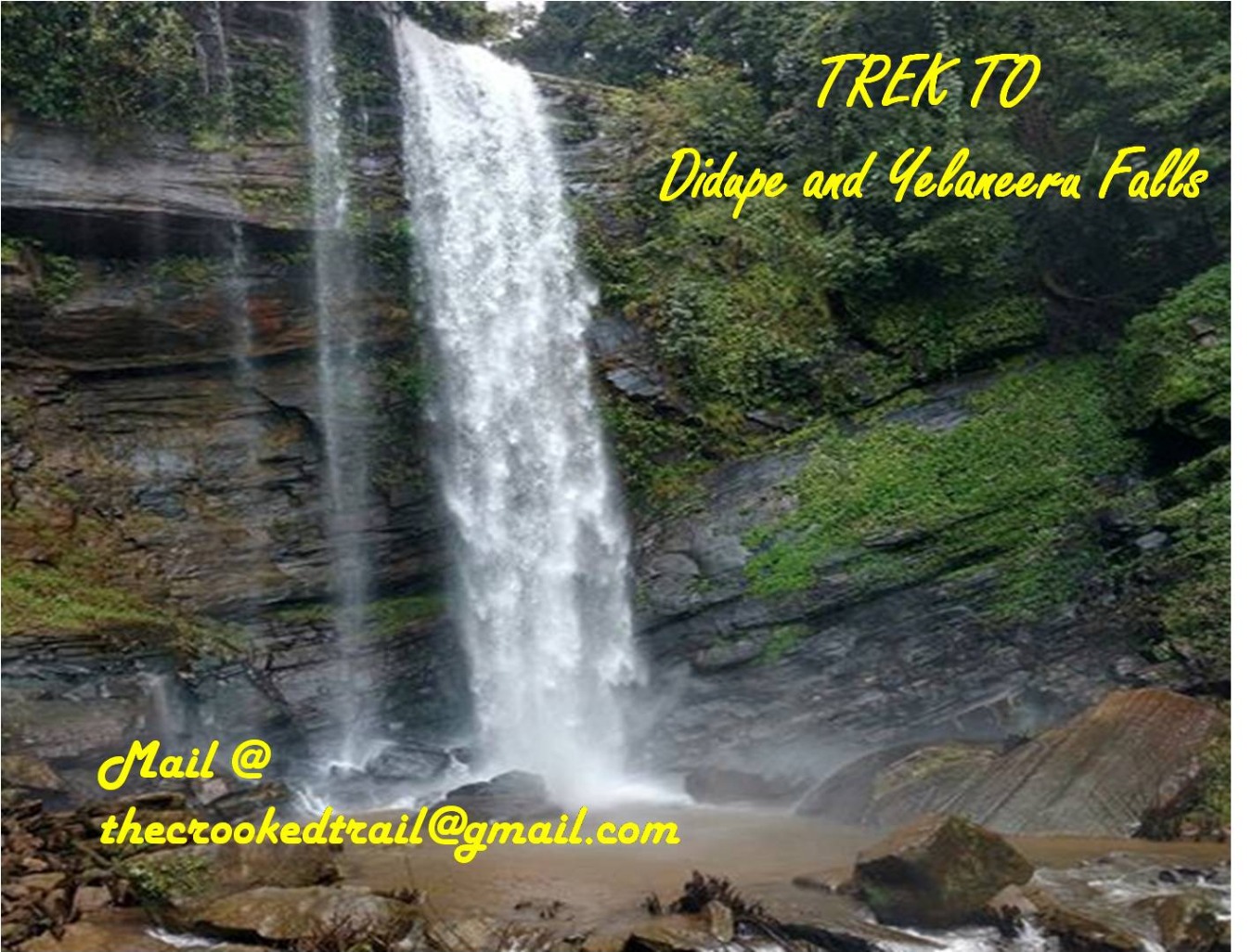 Trek to Didupe falls and Yelaneeru falls (EMail us before booking