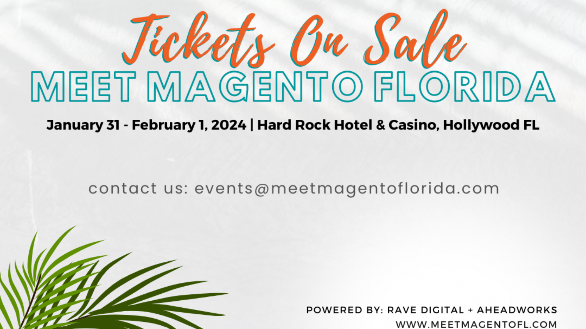 Meet Magento Florida 2024 Tickets by Meet Magento Florida, Wednesday