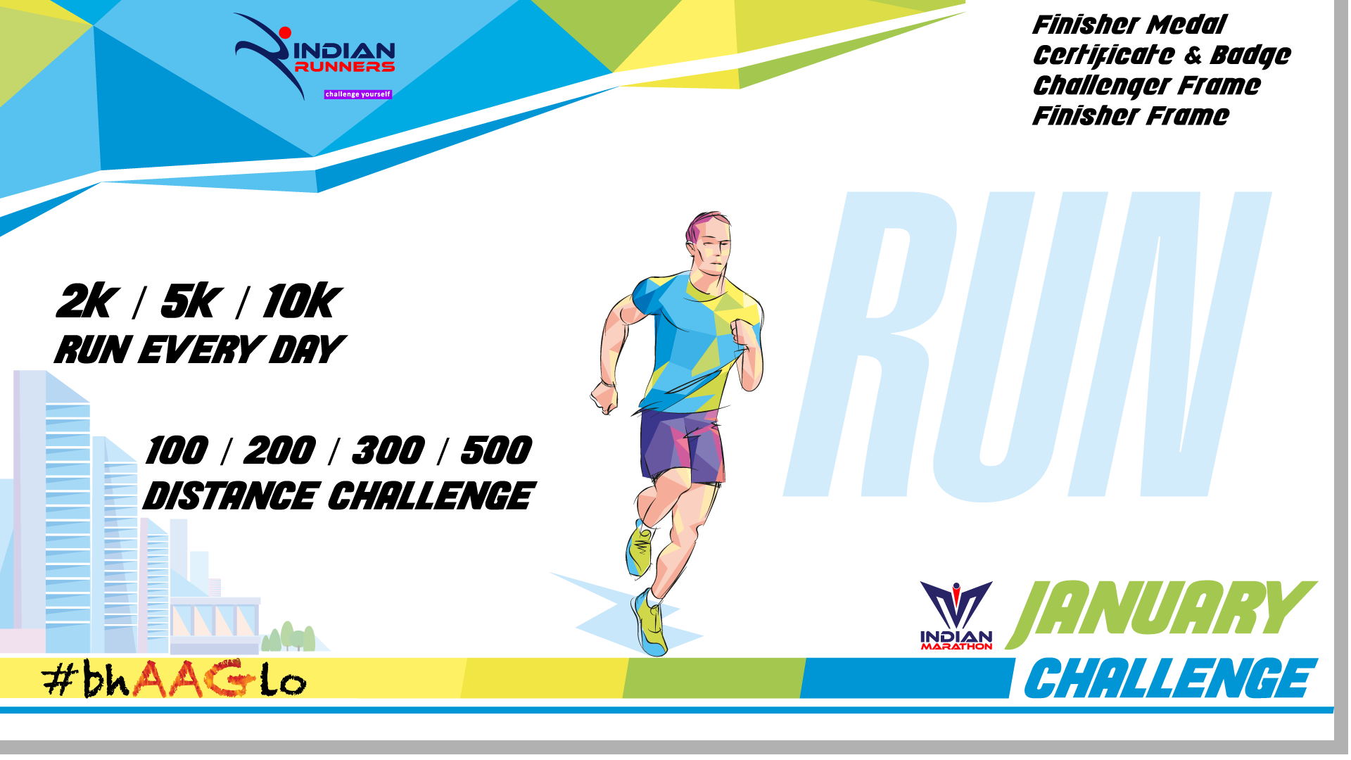 Monthly Running Challenges 2022 by Indian Marathon Tickets by Indian