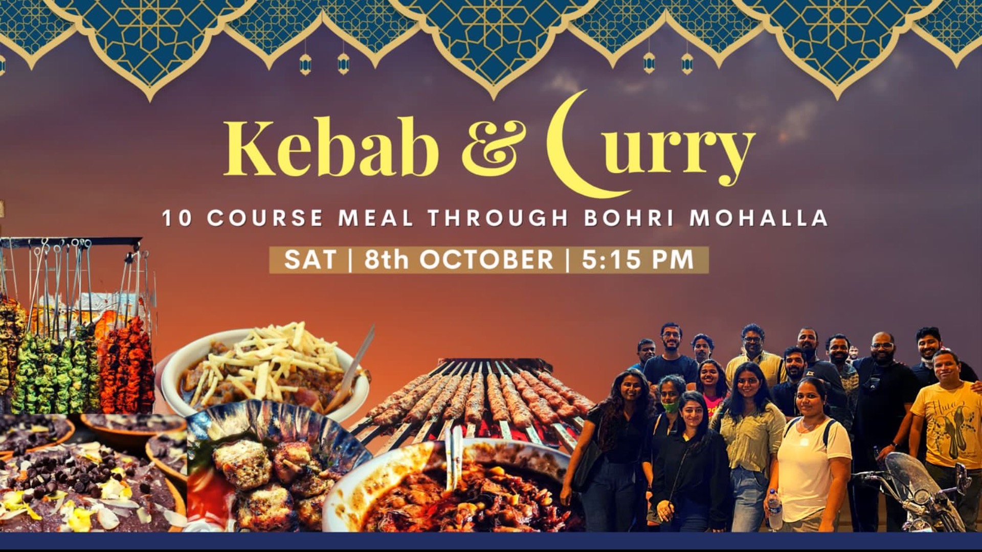 Kebab and Curry Walk Eating through Bohri Mohalla Tickets by No Footprints, Saturday, October