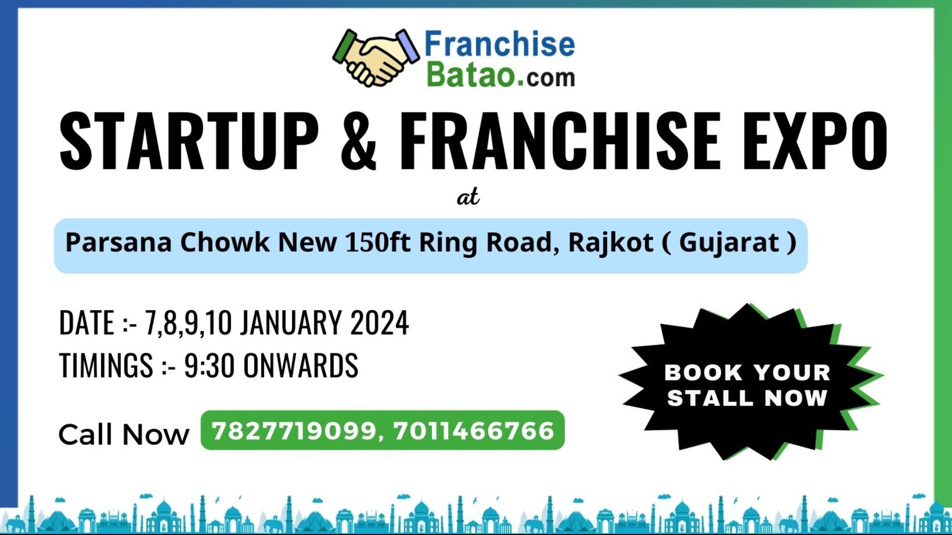 Startup & Franchise Expo 2024 in Rajkot Tickets by Franchise Batao