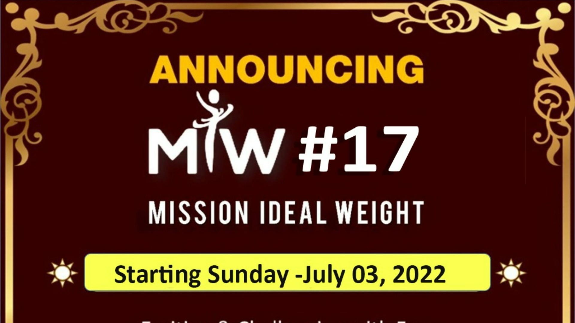 Mission Ideal Weight Season 17 Tickets By KAYAPALAT Friday July 01 