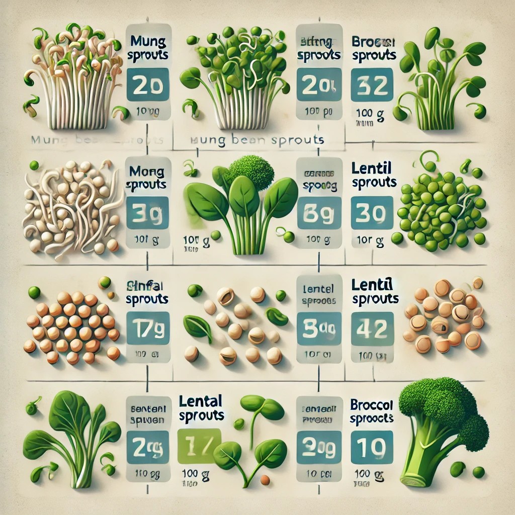 Sprouts Protein Per 100g profile image