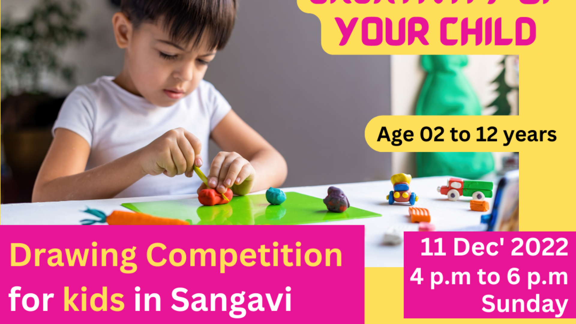 Drawing Competition for Kids Tickets by Grown Up Kids Preschool
