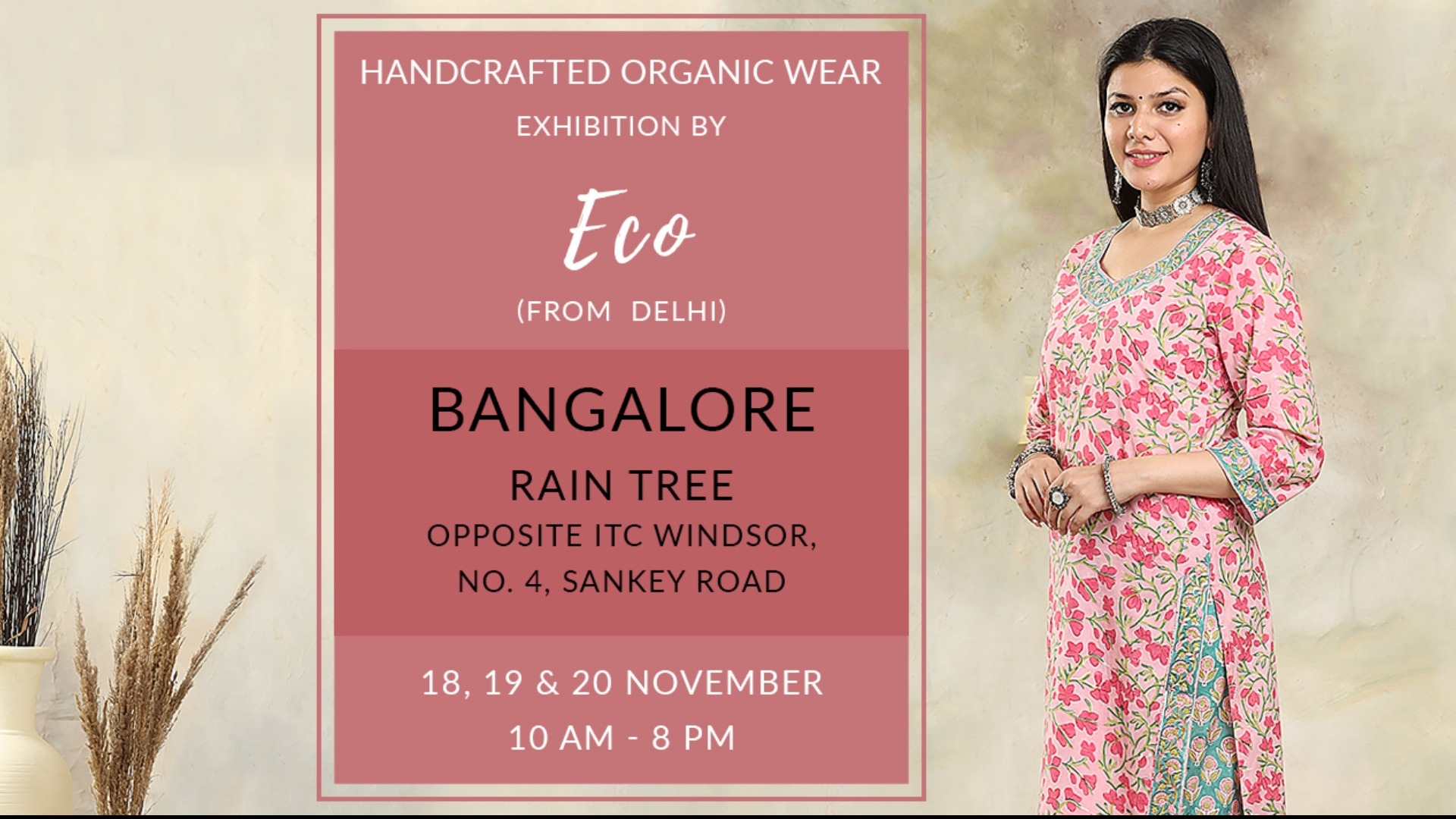Eco Clothing India Bangalore Exhibition Rain Tree Tickets by Eco