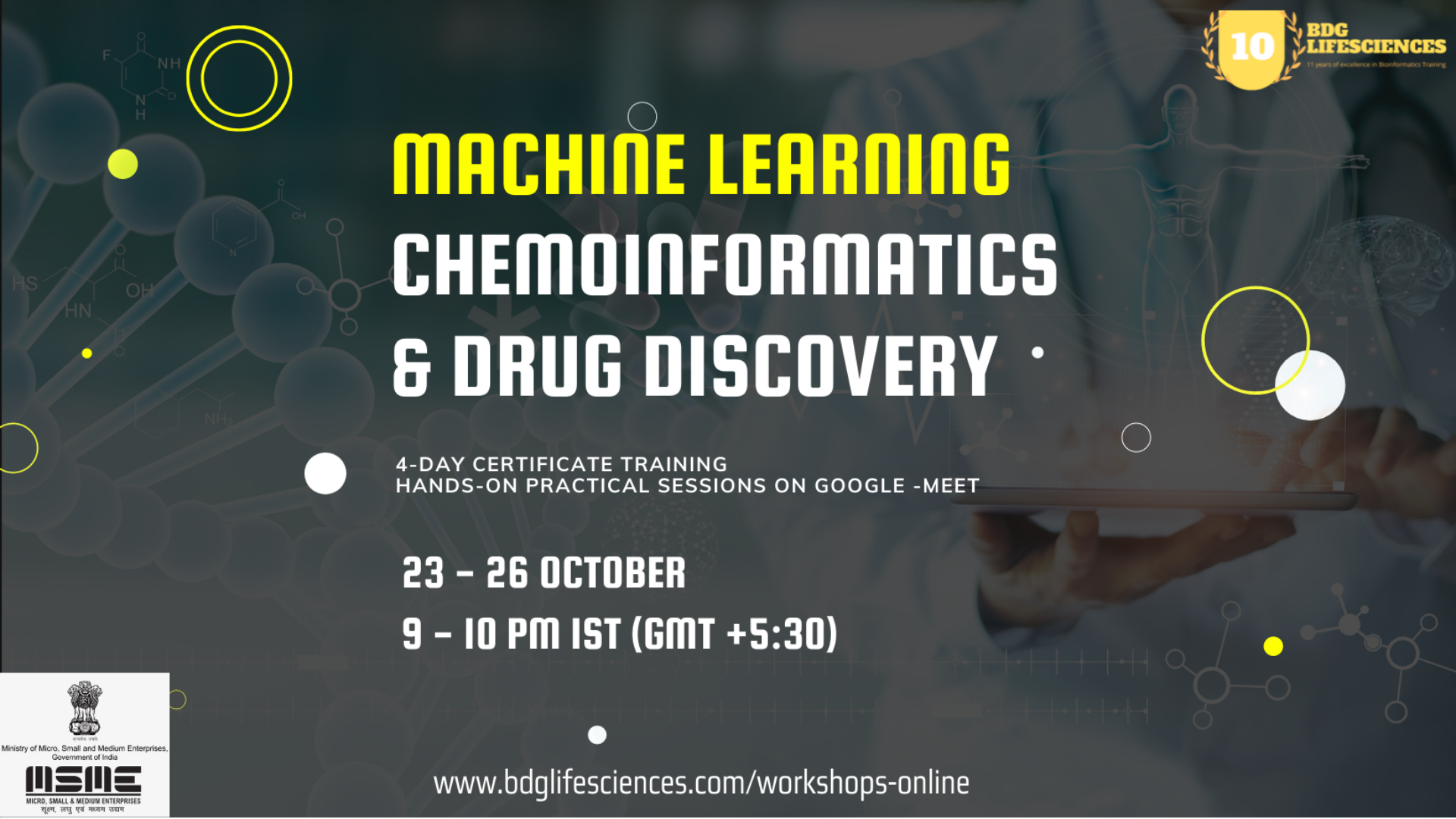 Machine Learning In Drug Discovery 4 Day Online Training Tickets By BDG 