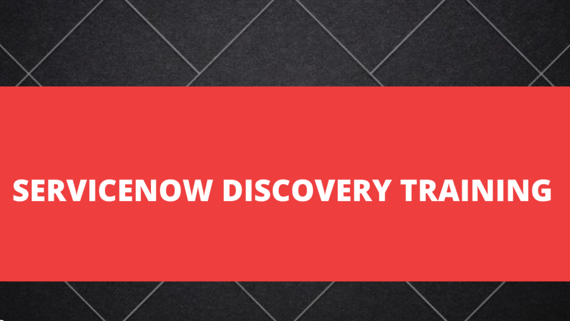Learn ServiceNow Discovery Training From Our Experts Tickets By Lavanya 
