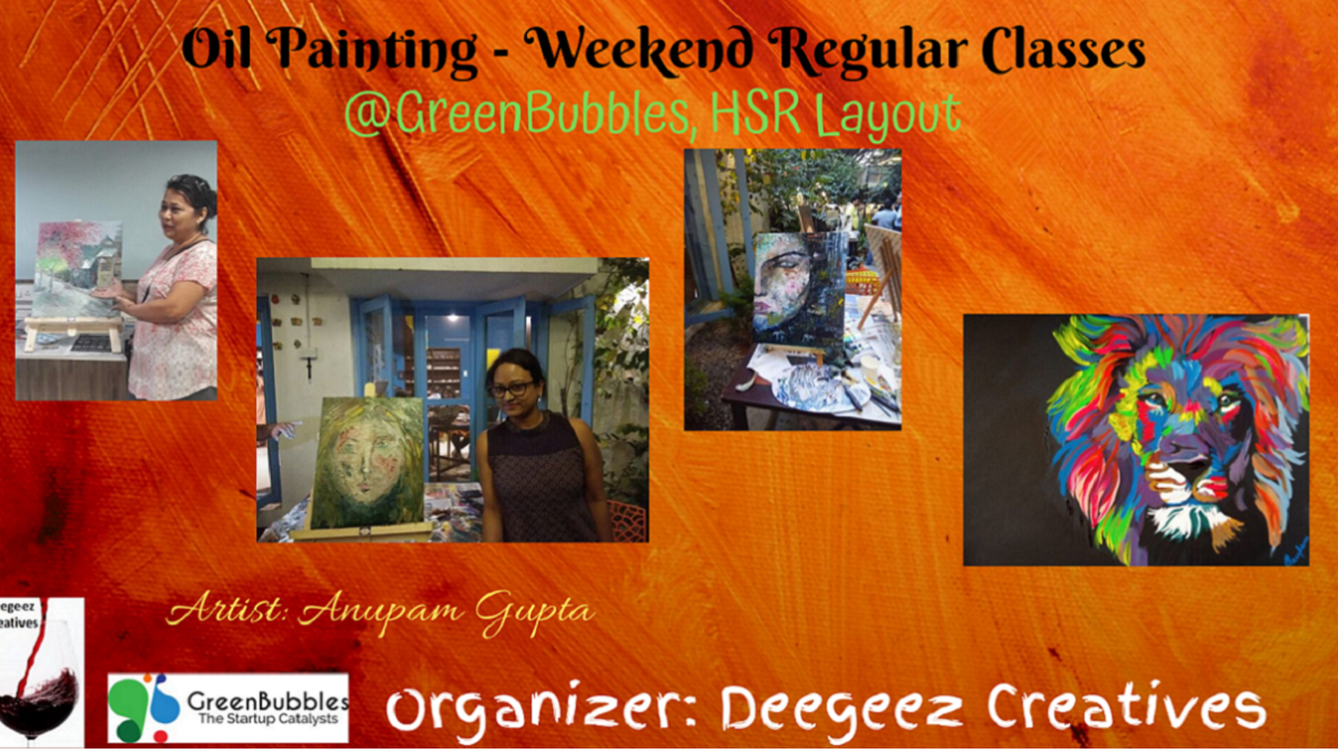Oil Painting Regular Classes Tickets by Deegeez Creatives, Bengaluru Event
