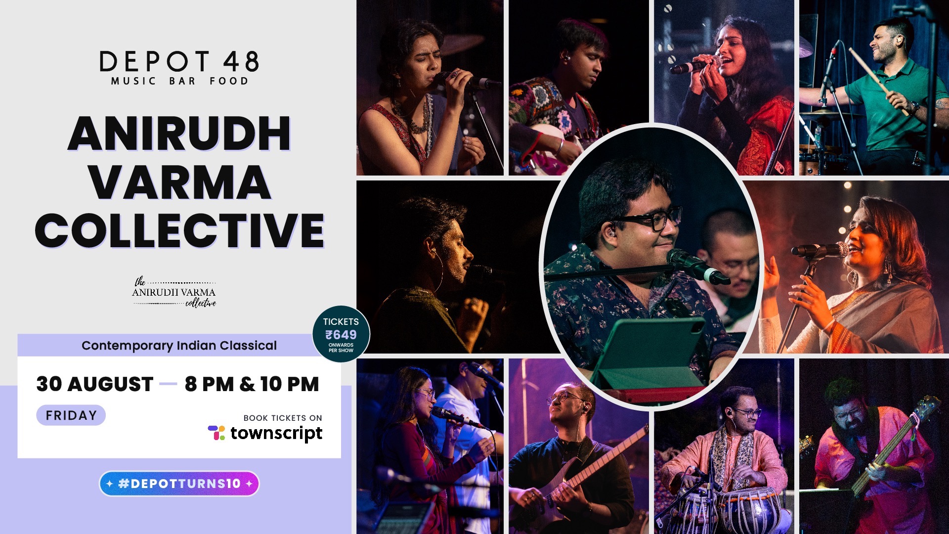 Anirudh Varma Collective Tickets By Depot48 Friday August 30 2024 anirudh-varma-collective-tickets-by-depot48-friday-august-30-2024
