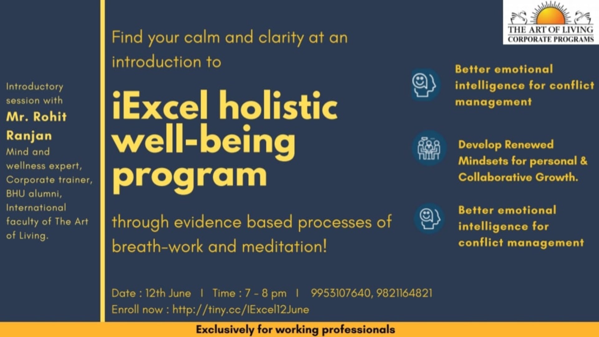 Breath Retreat Tickets by Kunal Gupta, Sunday, June 14, 2020, Online Event