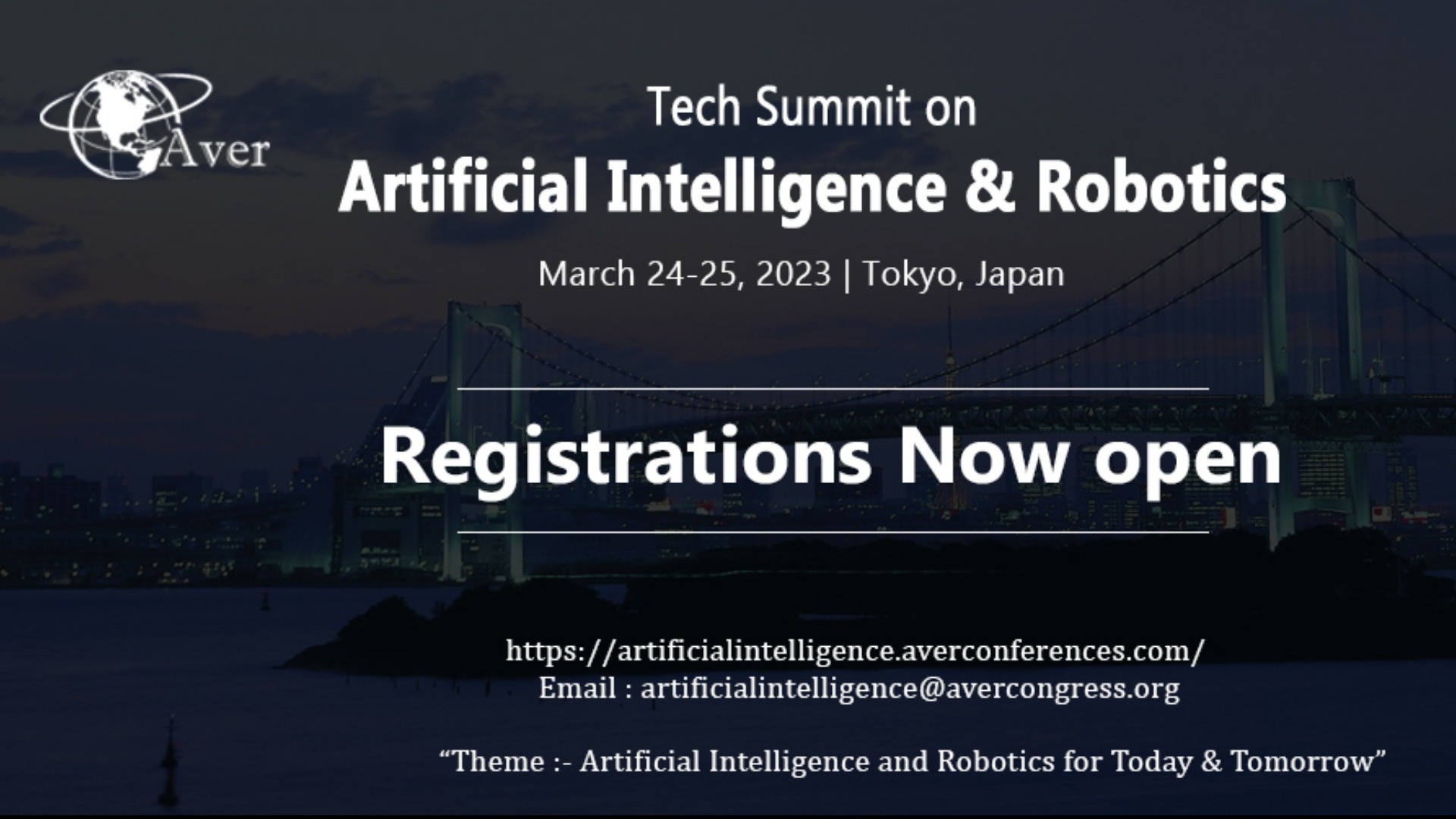 "Tech Summit on Artificial Intelligence & Robotics" Tickets by Aver