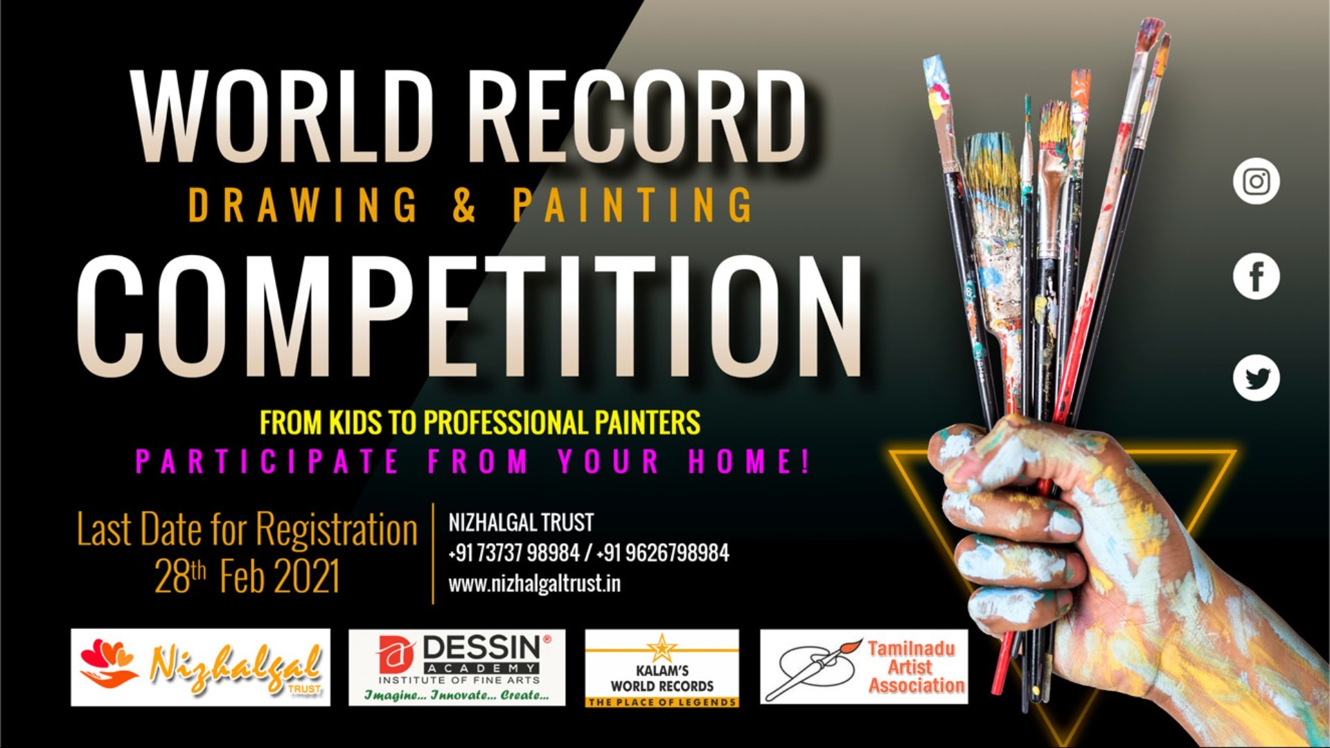 NATIONAL LEVEL WORLD RECORD DRAWING & PAINTING COMPETITION 20202021