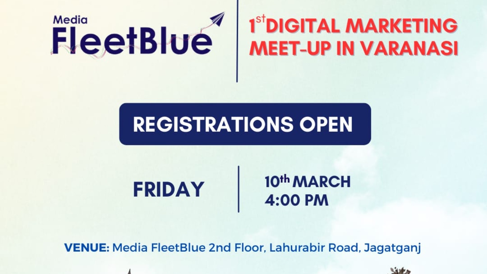 1st Digital Marketing MeetUp in Varanasi Tickets by Media FleetBlue, Saturday, March 04, 2023