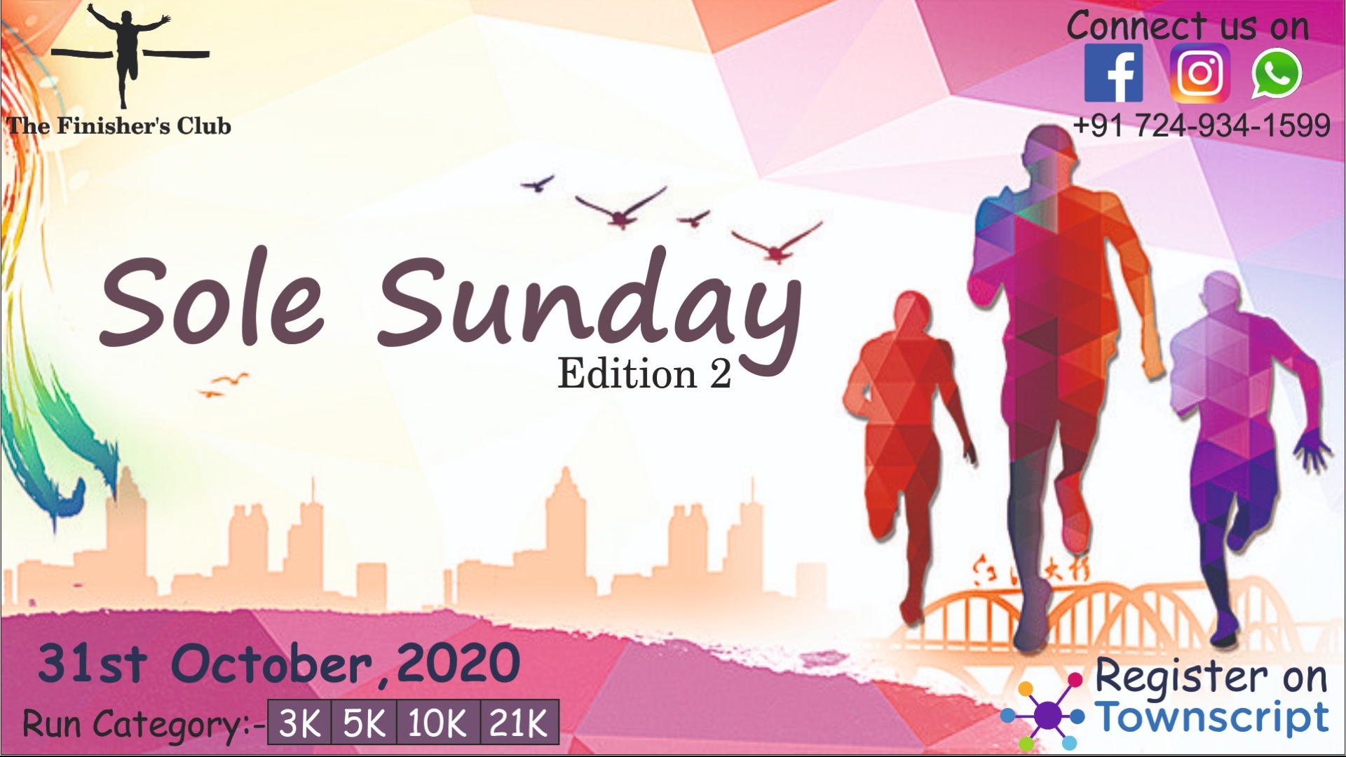 Sole Sunday (Edition 2) Tickets by The Finishers, Saturday, October 31