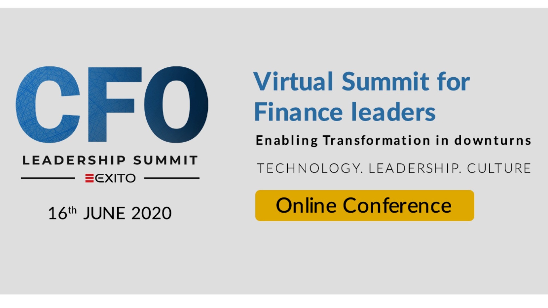 CFO Leadership Summit Online Conference Tickets by Exito Media
