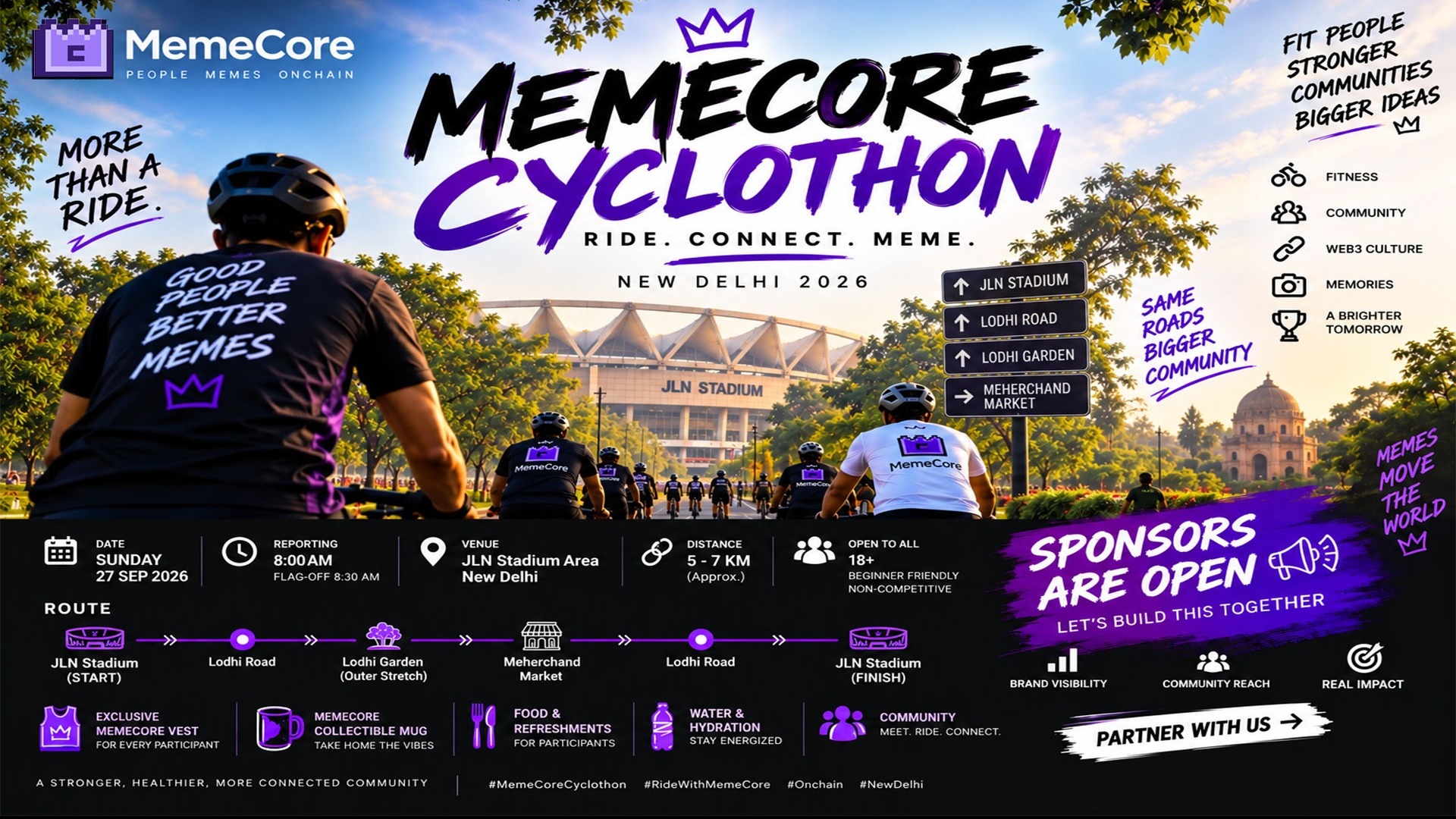 MemeCore Cyclothon | Ride. Connect. Meme.