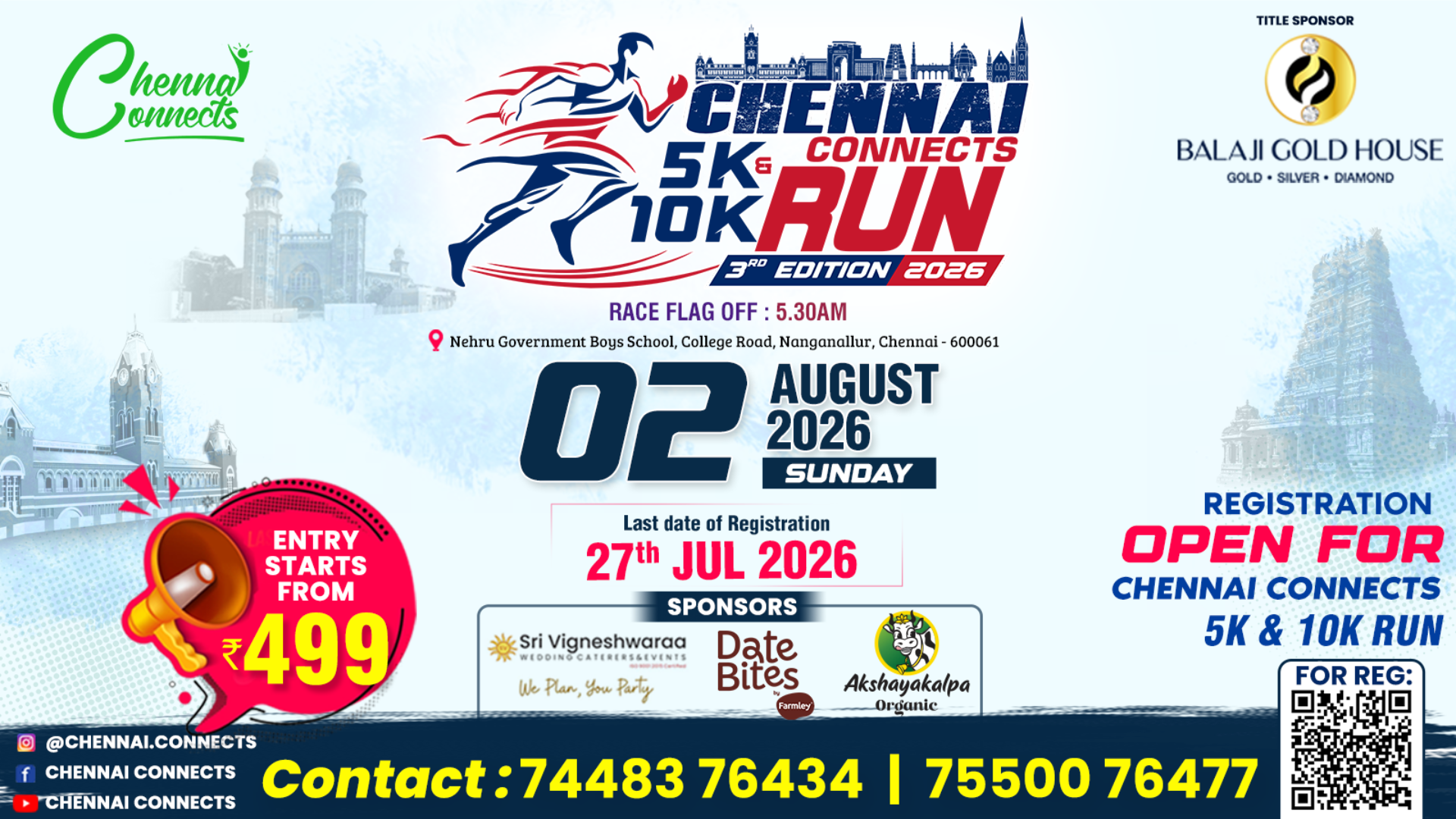 CHENNAI CONNECTS 5K & 10K RUN 3rd EDITION