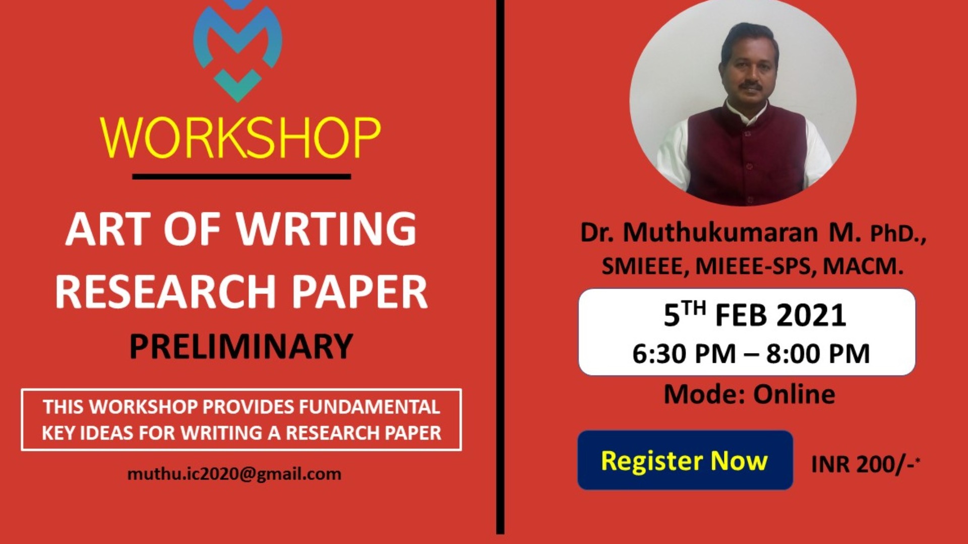 Art Of Writing Research Paper Preliminary Tickets By Dr Muthukumaran