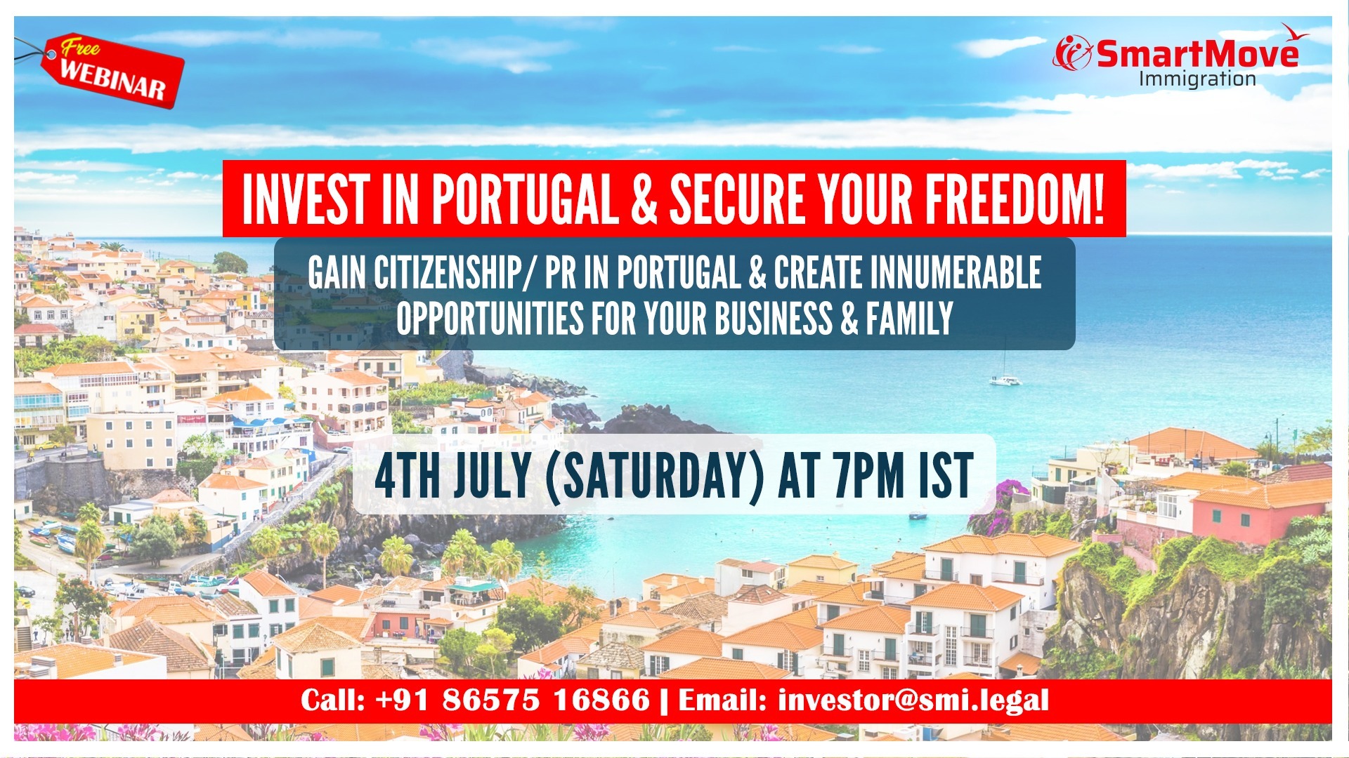FREE Webinar - Invest in Portugal & Secure Your Future Tickets by