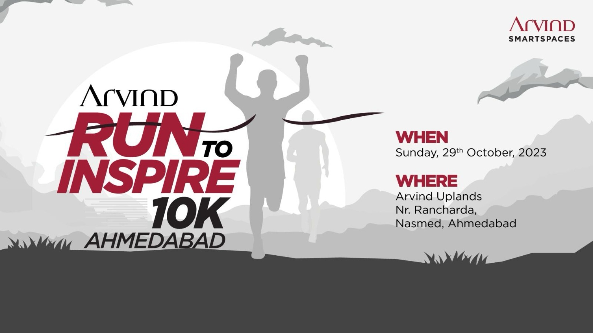 ARVIND "RUN TO INSPIRE" 10K,AHMEDABAD Tickets by LS SPORTS MANAGEMENT