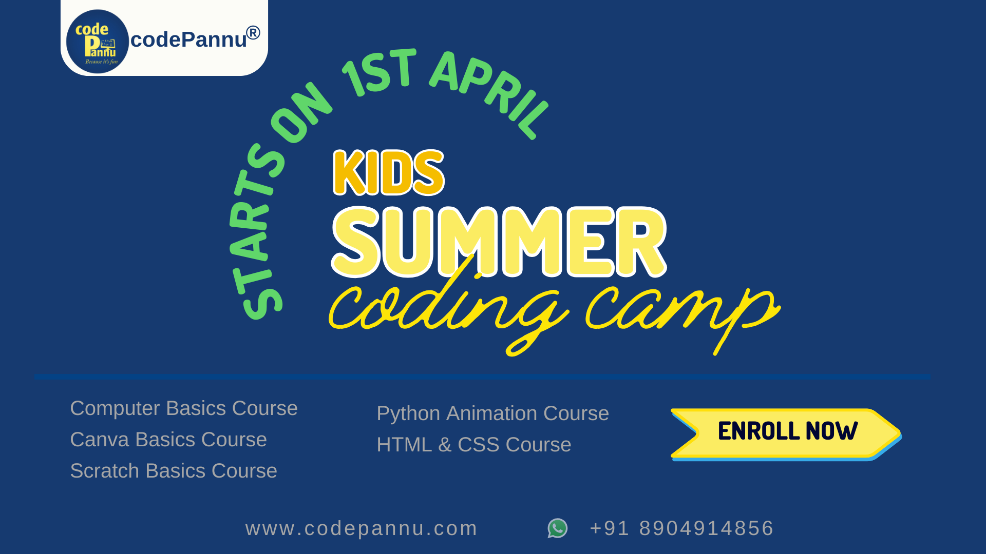 Summer Coding Camp for kids Tickets by codePannu, Sunday, March 17 ...