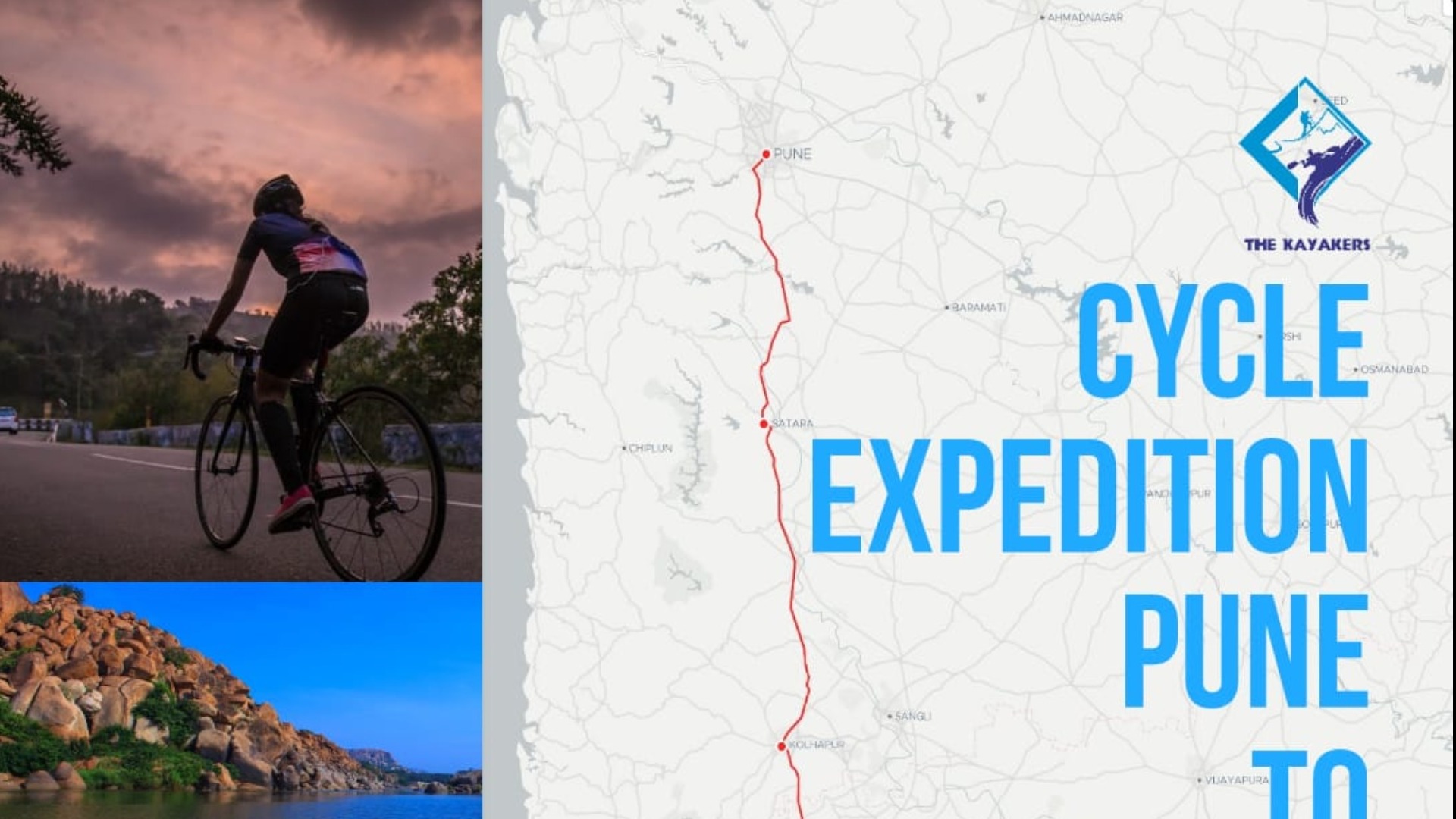 Pune to Hampi Cycling Expedition Tickets by The Kayakers, Saturday